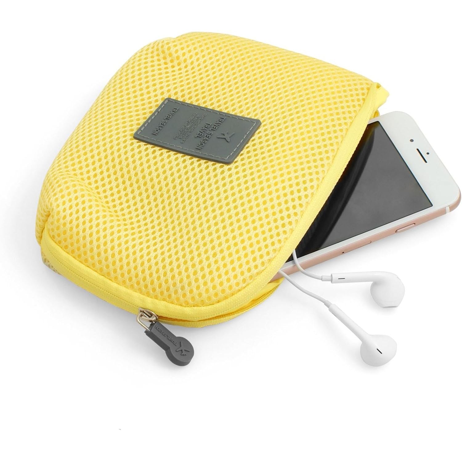 Universelle Schutztasche Fur Kopfhörer Und Smartphones Gelb Robuste Vielseitige Aufbewahrung