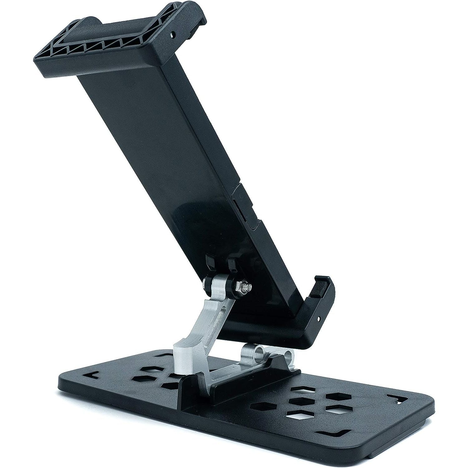 SYSTEM-S Halterung Befestigung in Schwarz für Smartphone Tablet zb. als Drohnen Fernbedienung