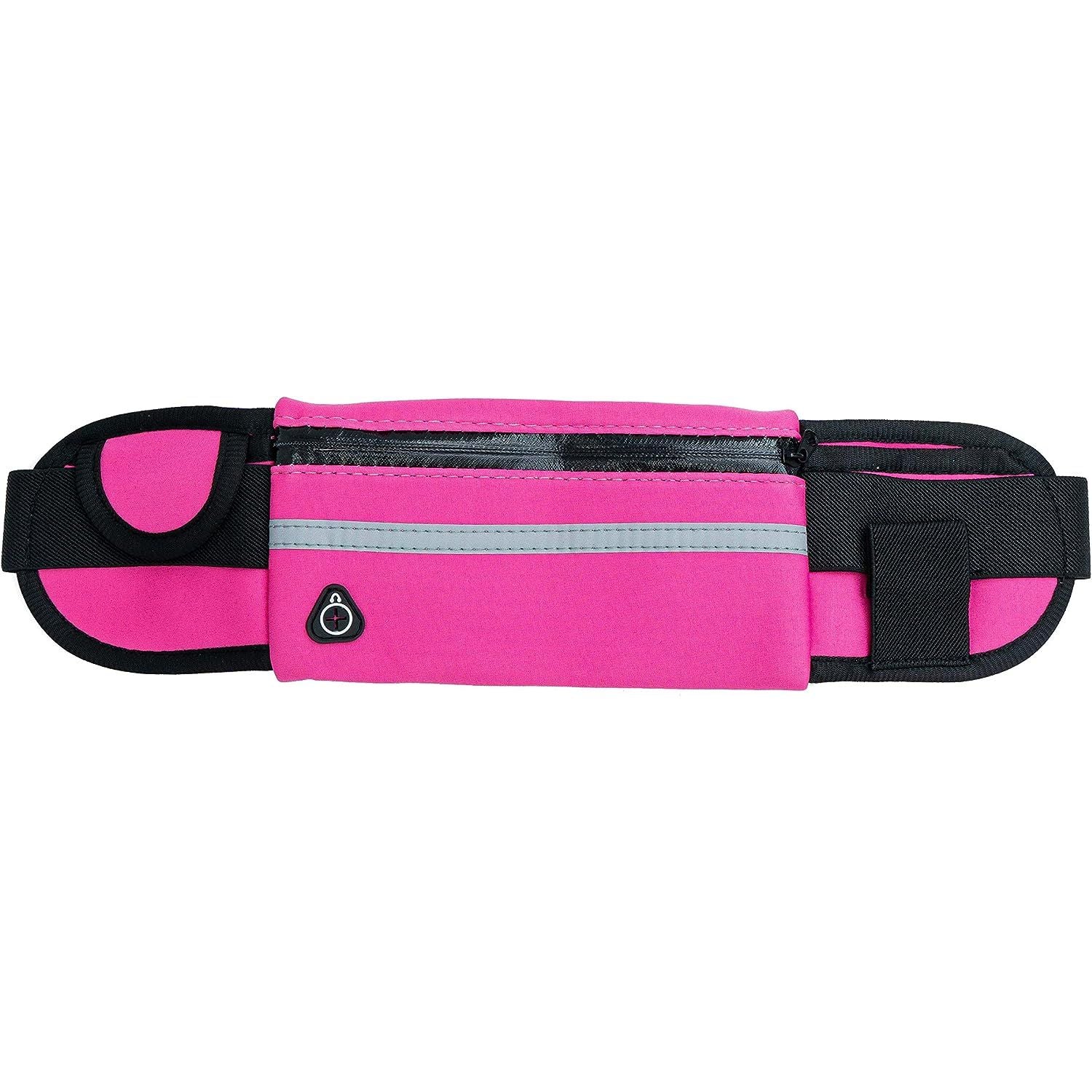 Pink Gürteltasche Mit Flaschenhalter Und Kopfhörerfach Vielseitige Bauchtasche Für Unterwegs