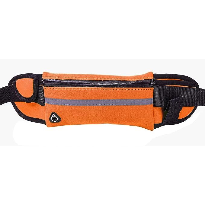 SYSTEM-S Tasche Gürteltasche Bauchtasche mit Flaschenhalter in Orange