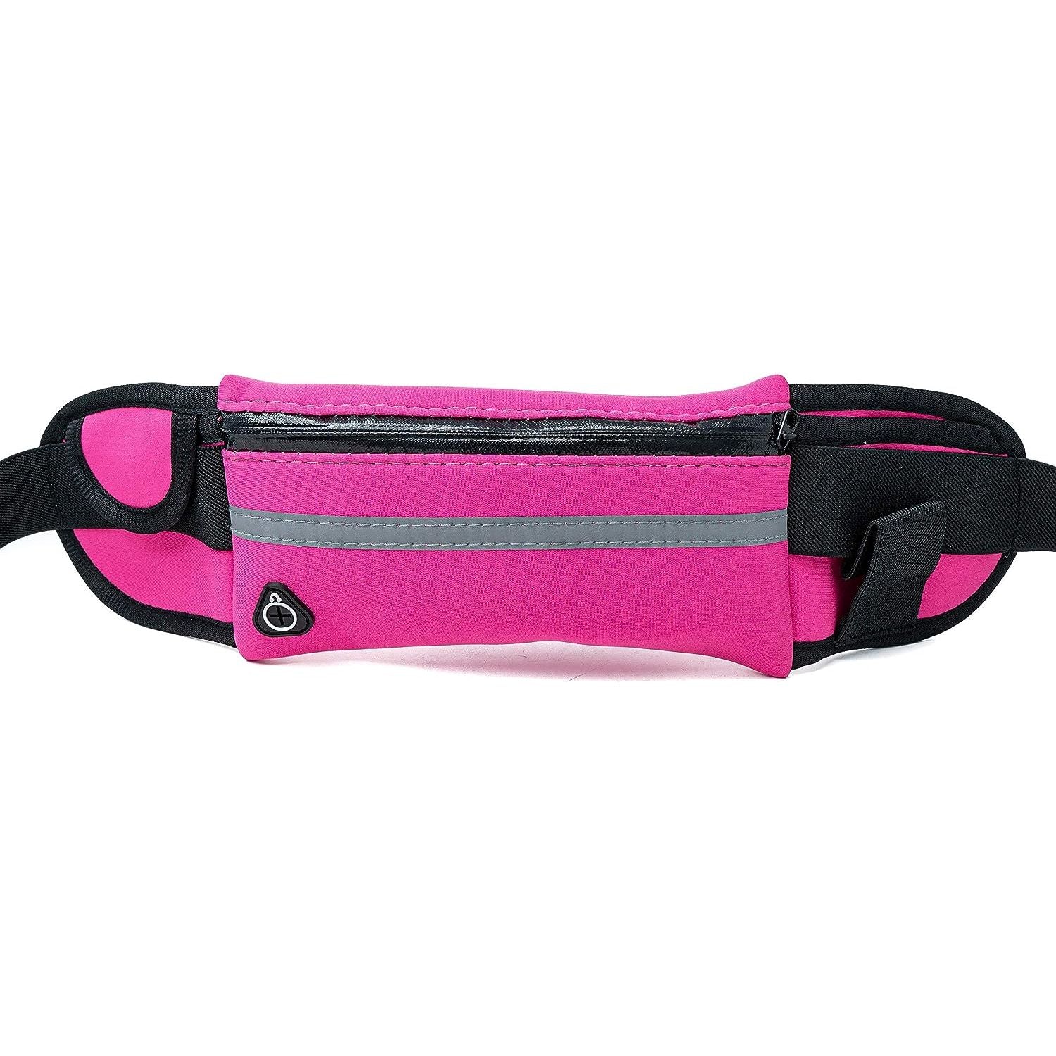 Pink Gürteltasche Mit Flaschenhalter Und Kopfhörerfach Vielseitige Bauchtasche Für Unterwegs