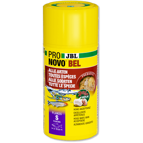 JBL Pronovo Bel Flocken S Trockenfutter 250 ml Hauptfutter Flocken Mit Knoblauch Prebiotisch