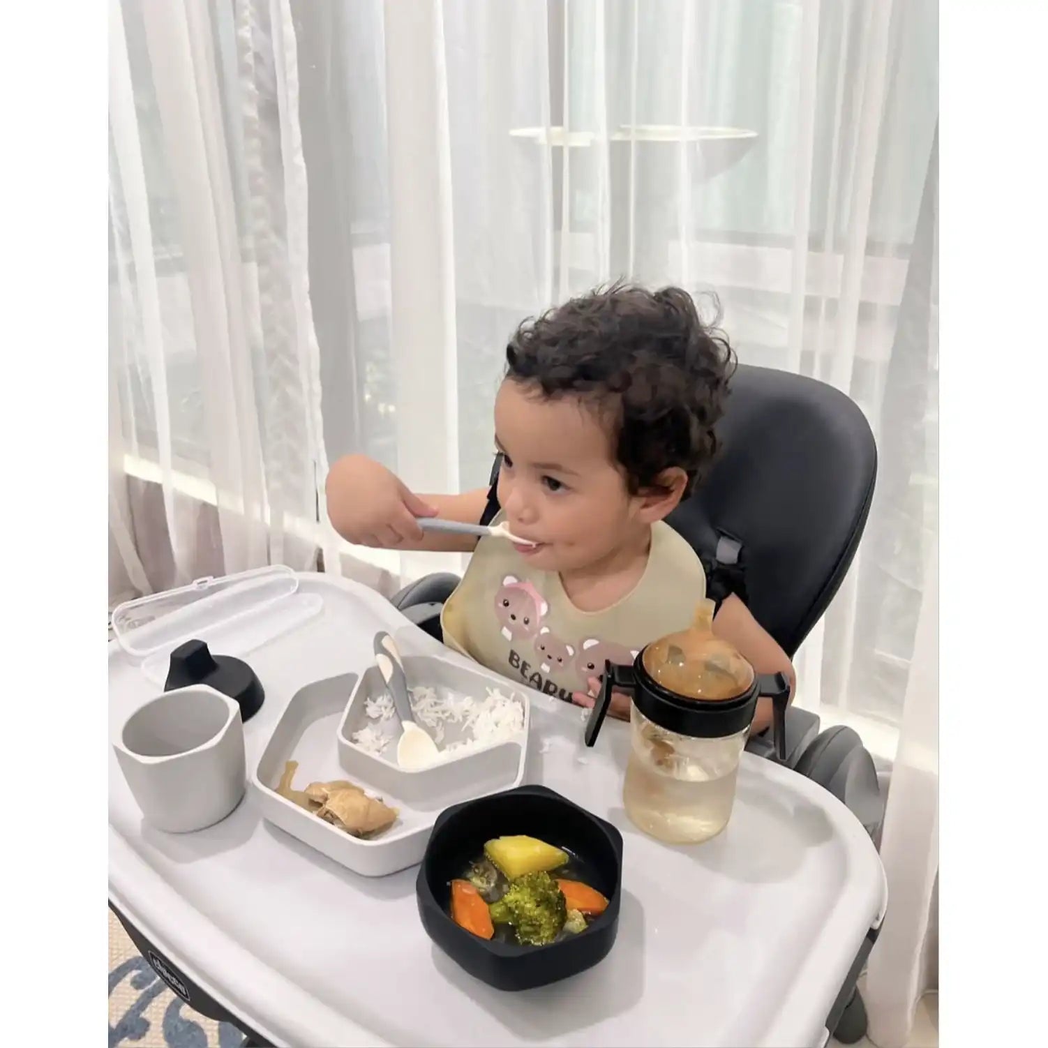 Toddler Feeding Set (Grau)