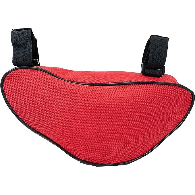 SYSTEMS Wasserdichte Dreiecktasche Für Fahrradrahmen Rot Mit Reißverschluss Und Regenfestem Schutz