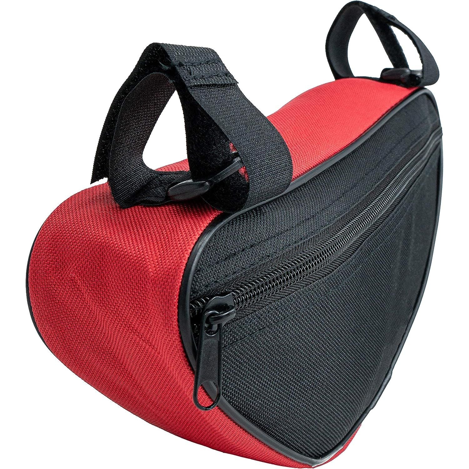 SystemS Fahrradtasche Dreiecktasche Spritzwasserfest Rahmentasche Triangeltasche Rot