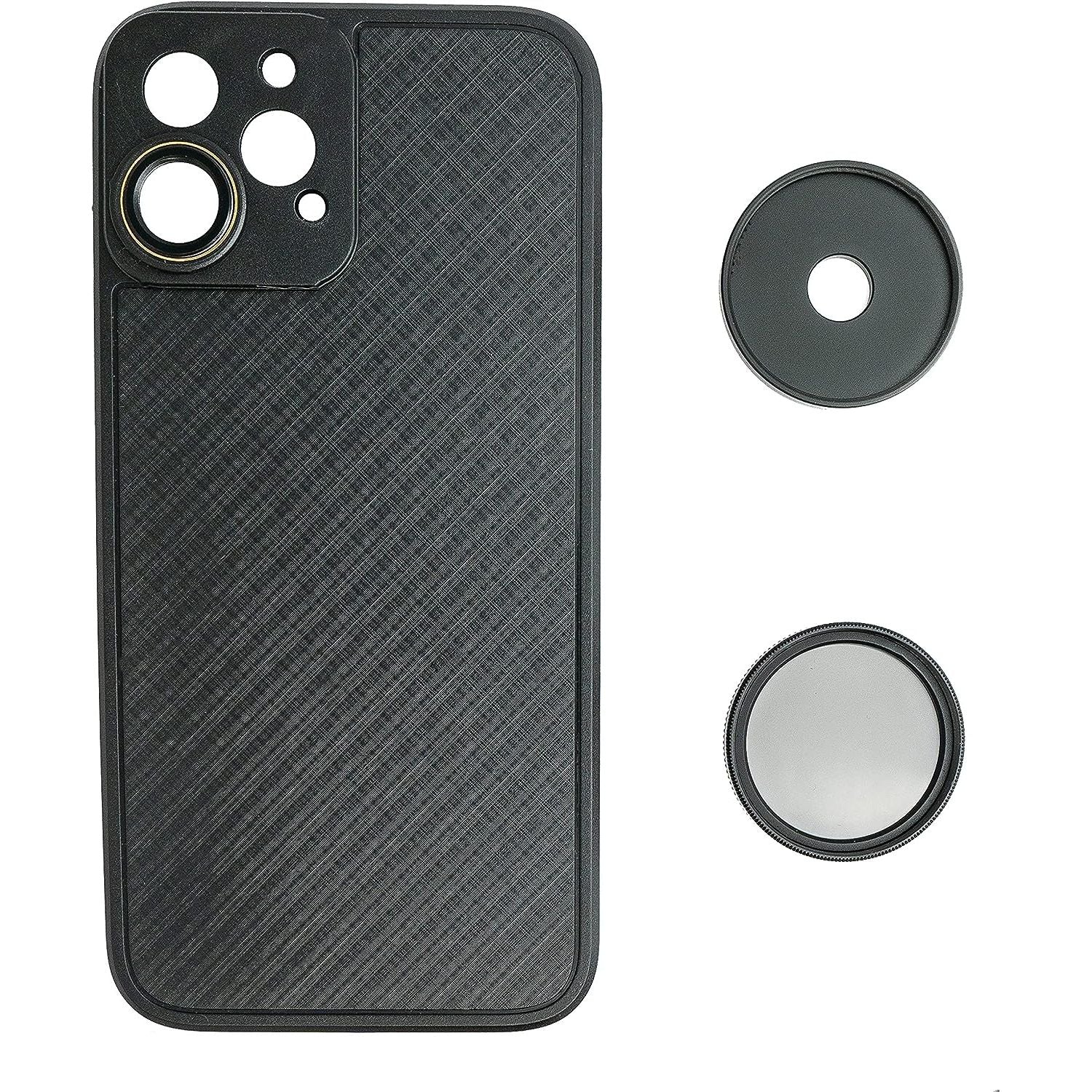 37mm Circular Polarizer CPL Filter Mit Hartschale Schwarz Für iPhone 12 Pro Max Set