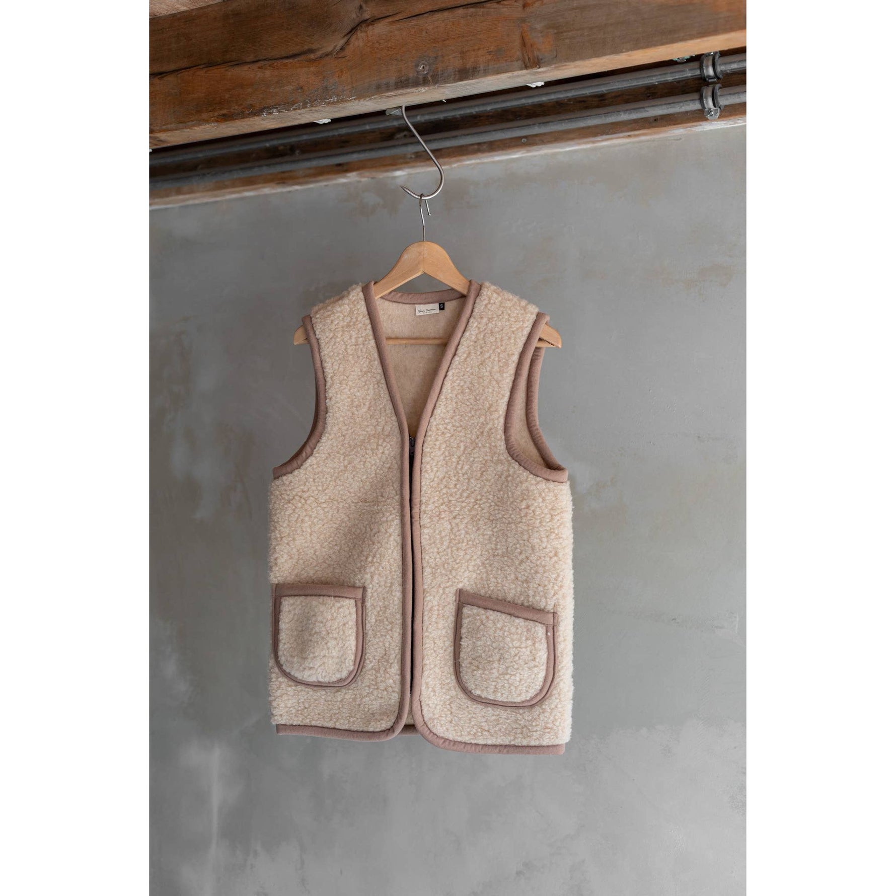Schafswollweste - Bodywarmer - Taru Camel -