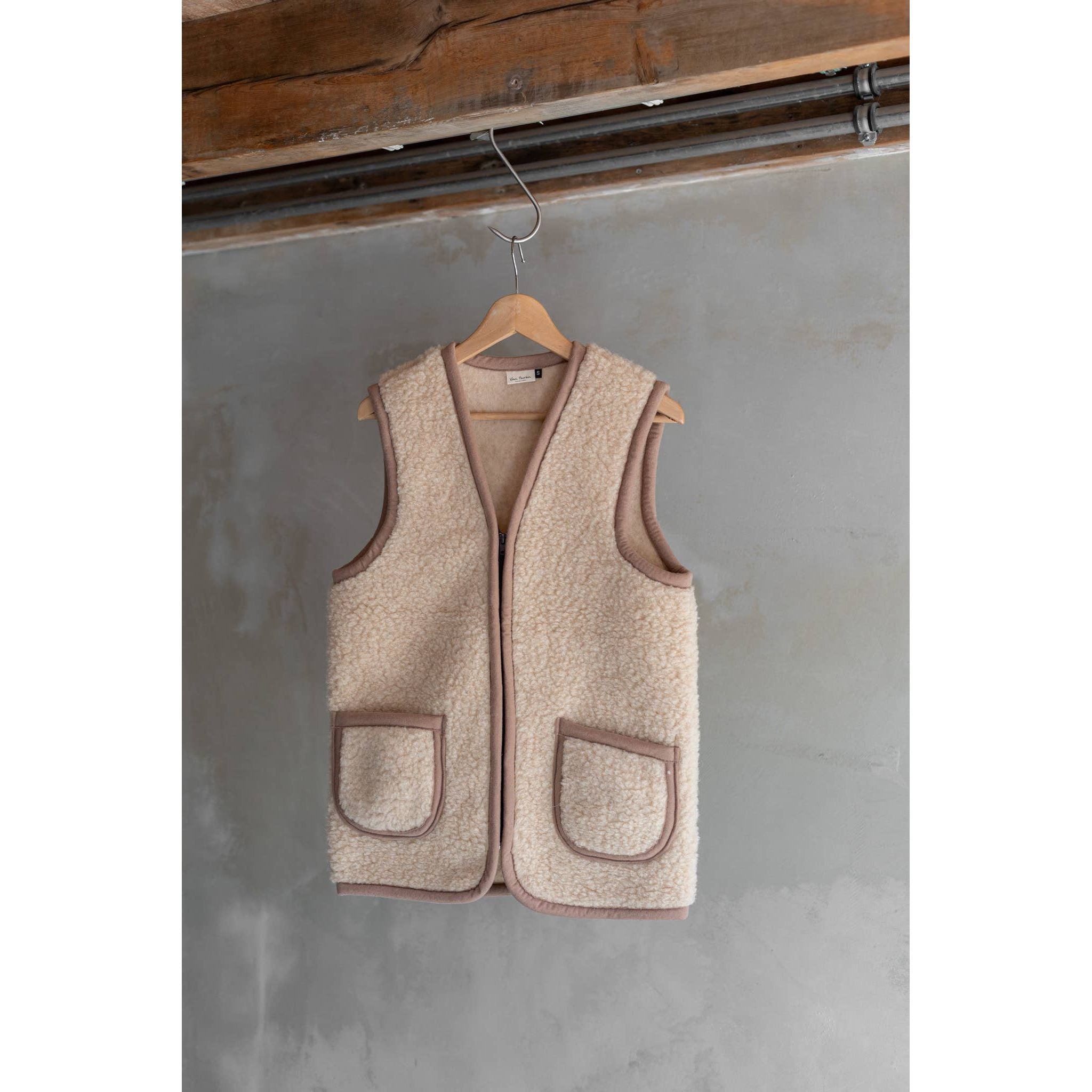 Schafswollweste - Bodywarmer - Taru Camel -
