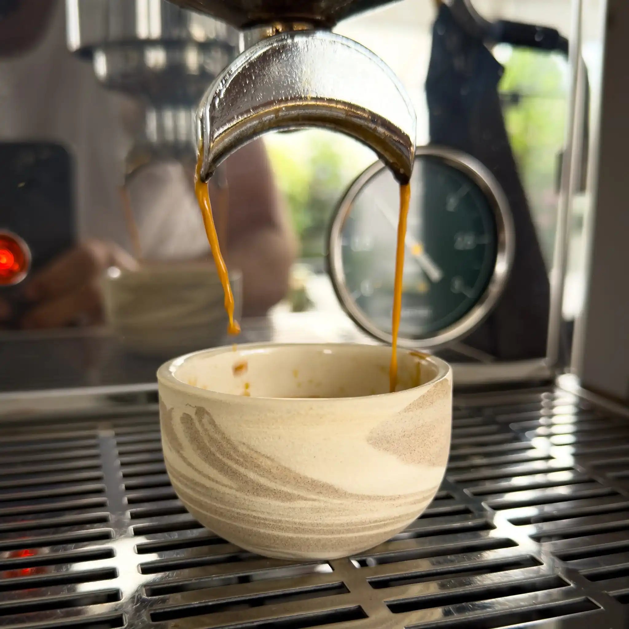 Espresso Tasse KUMO mixed clay by Mura Mura Ceramics