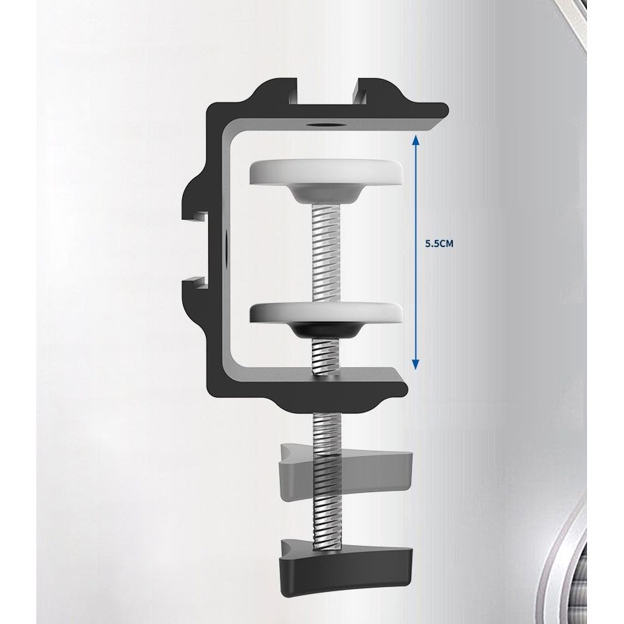 Tischhalterung Mit 360 Grad Schwanenhals Ständer Für Tablets Und Smartphones Schwarz