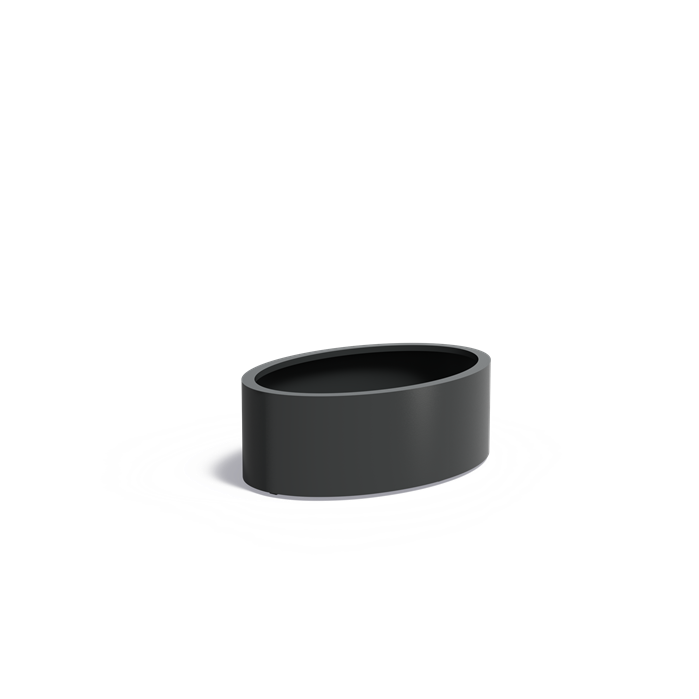 Aluminium Pflanzkübel ELLIPSE mit Boden