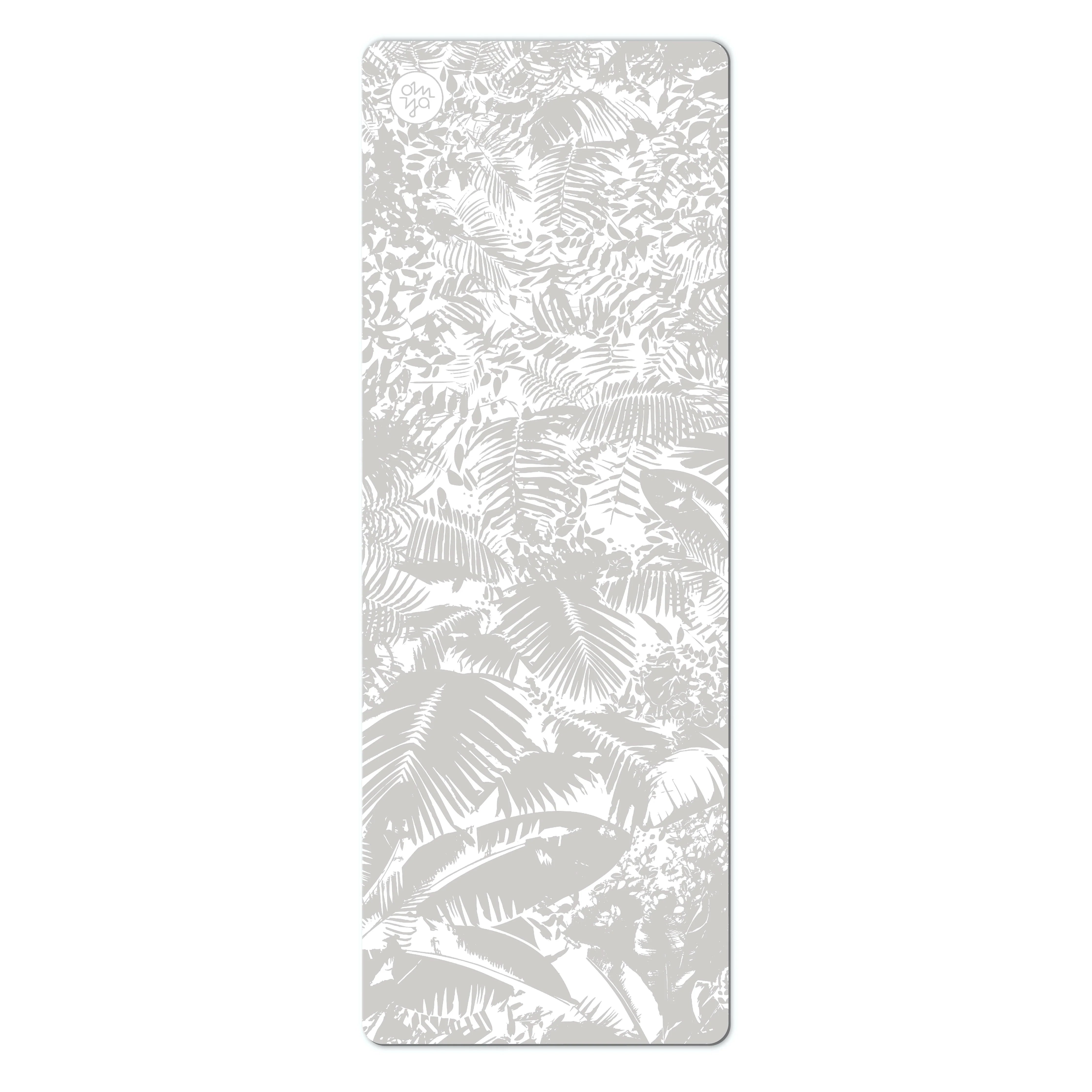 OM YA Design Advanced Grip Yogamatte Light Botanic Für Sichere Stabilität Dank Rutschfeste PU Oberfläche