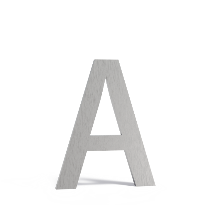 Rostfreier Stahl Zubehör Buchstaben (A-D)