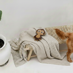 BUDDY. Hundespielzeug aus Leder "Affe"