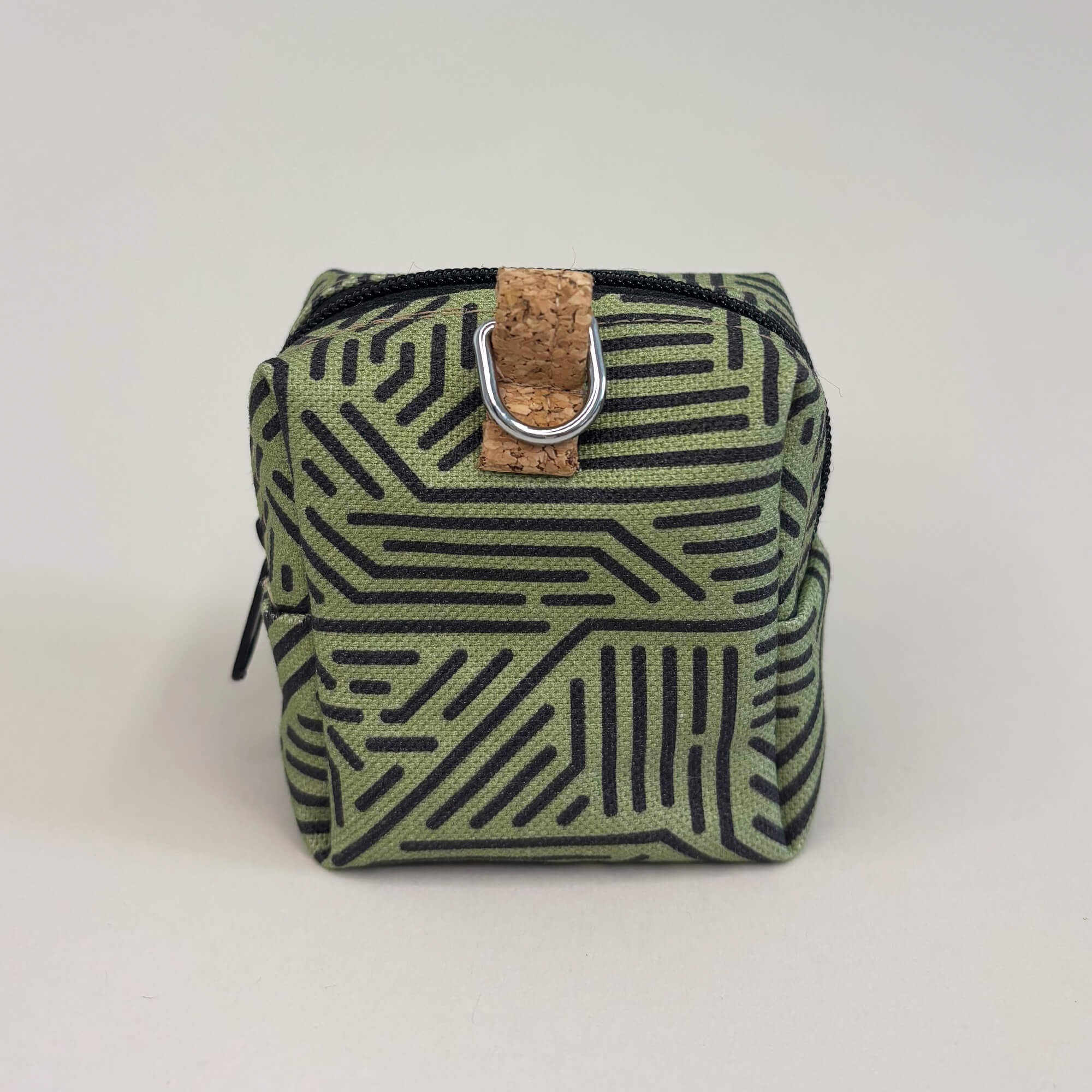 Mini-Tasche für Kopfhörer & Co. | aus Bio-Baumwolle | Design Stripes | Modell PocketCube