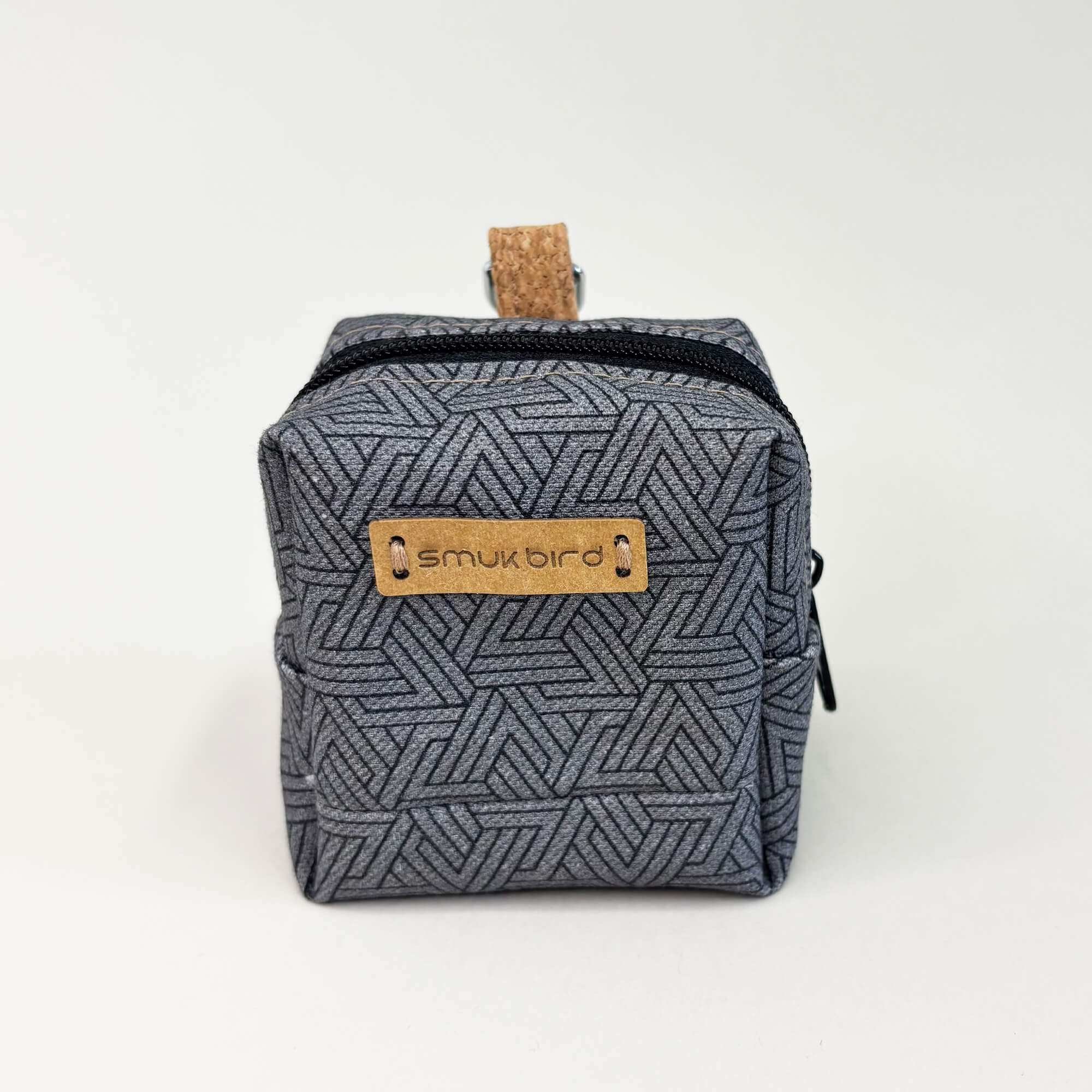 Mini-Tasche für Kopfhörer & Co. | aus Bio-Baumwolle | Design Tracks | Modell PocketCube