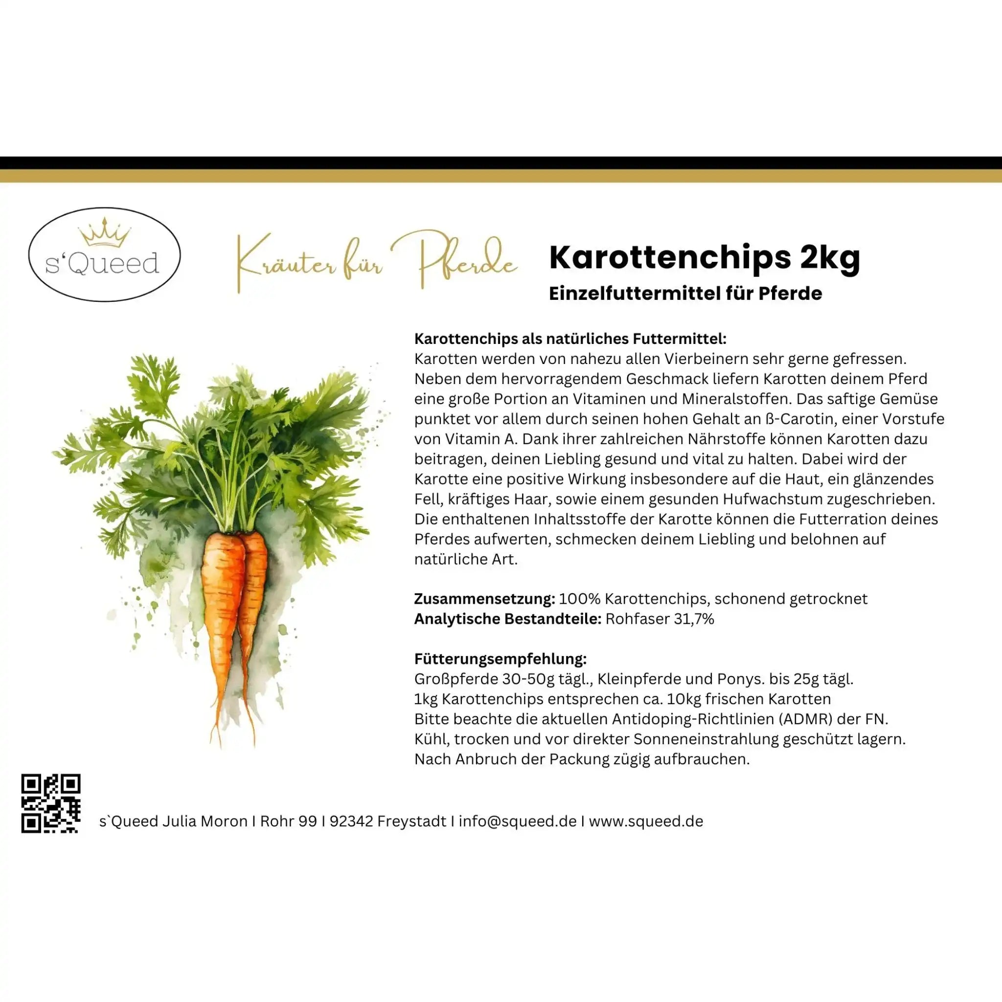 Karottenchips Für Pferde Getrocknete Karotten Knusprige Belohnung Ohne Zusatzstoffe Natürliche Einzelfuttermittel by s`Queed