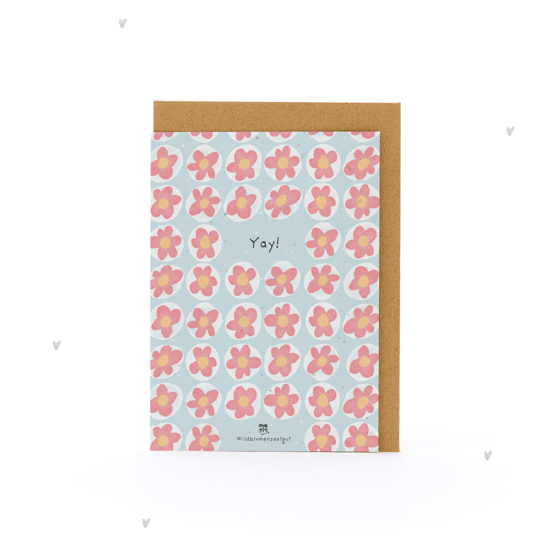 Grußkarte - Yay!