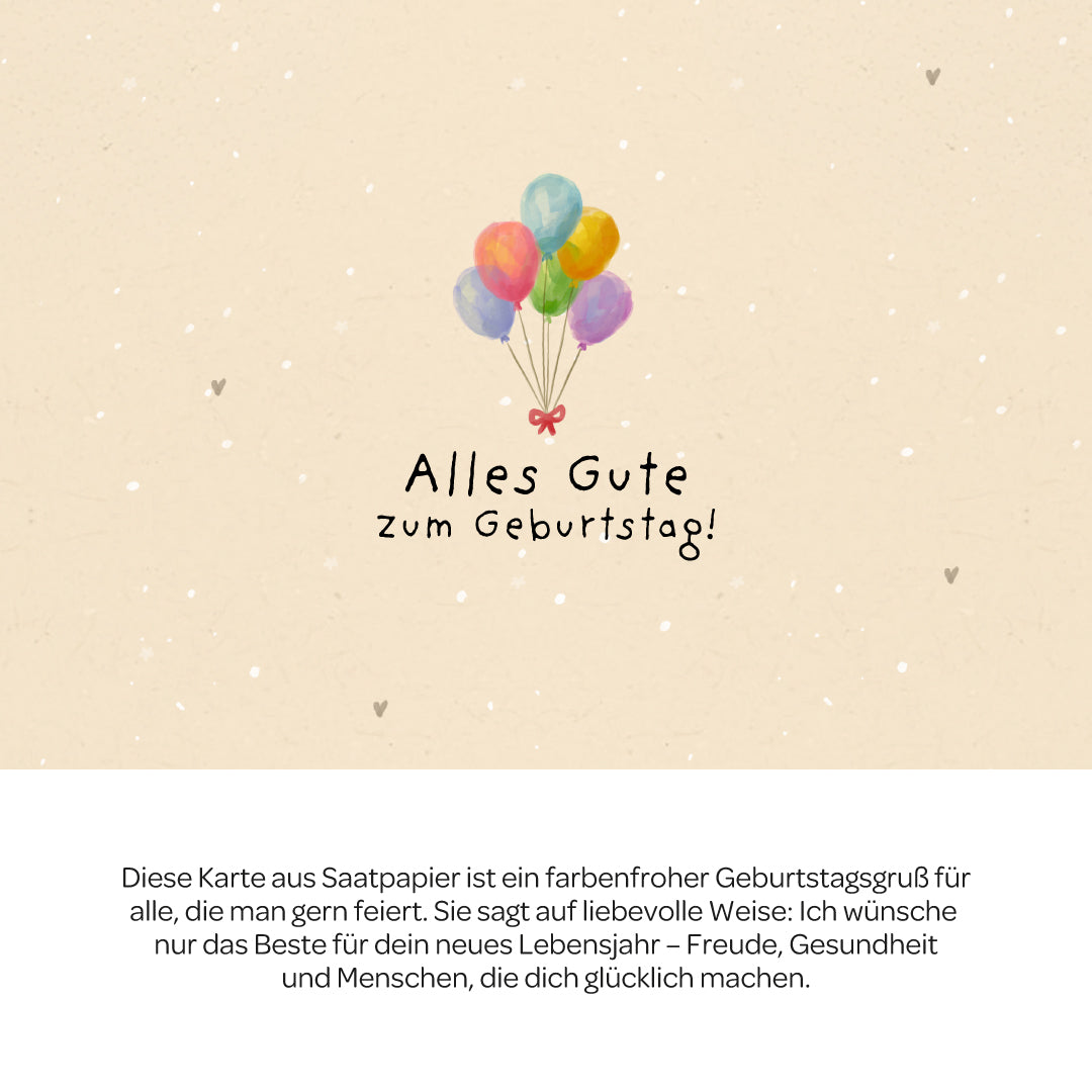 Grußkarte - Alles Gute zum Geburtstag