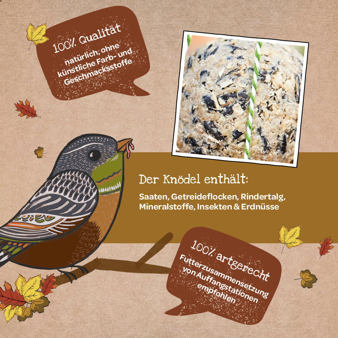 Leckerbissen "Würmchen" – Futterknödel