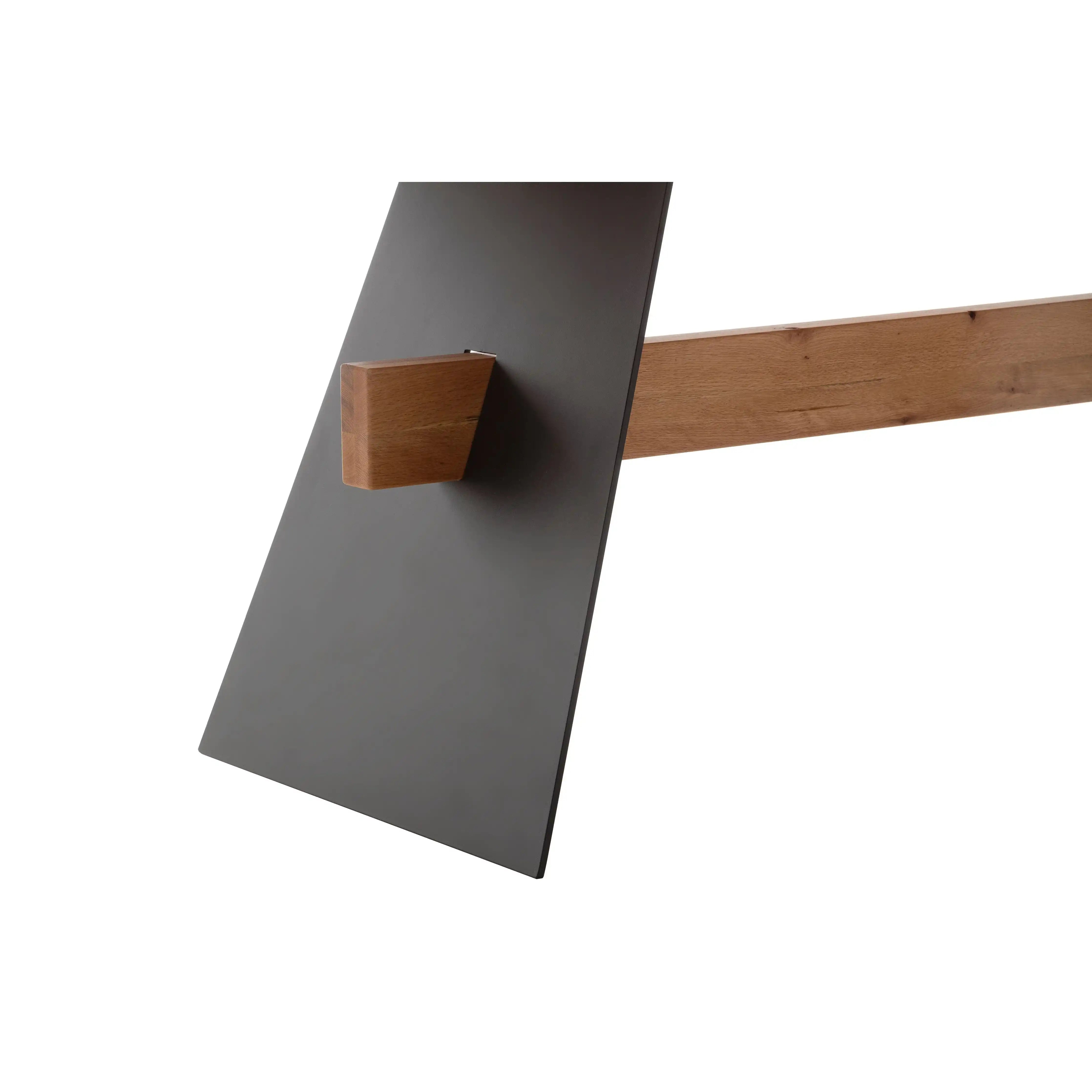 Amsterdam Esstisch Wildeiche Balkeneiche Geölt 50mm Stahlgestell Anthrazit Holz