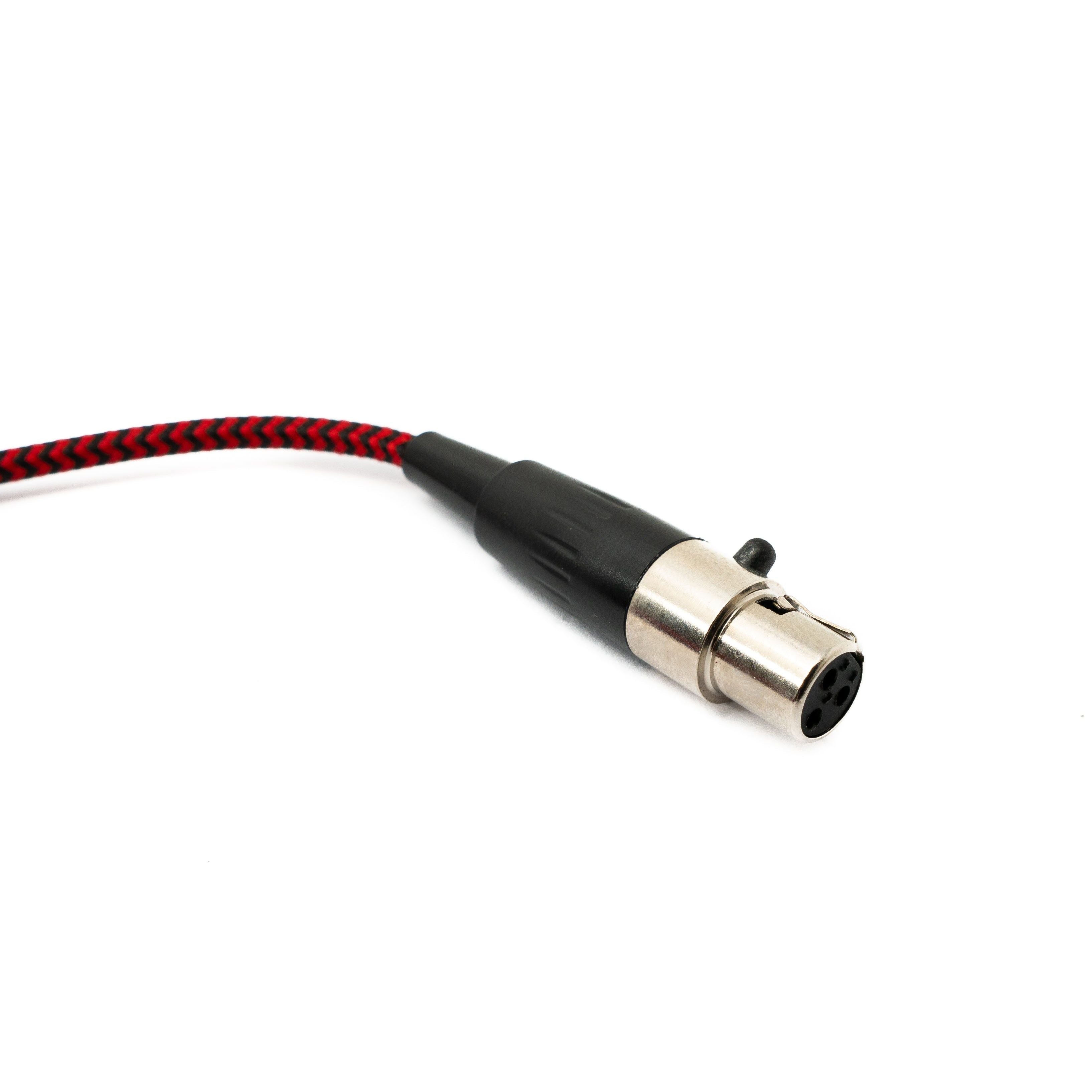 Audio Kabel Rot Geflochten 2 m Mit 3,5 mm Klinke Zu Mini XLR Buchse Für Audioanwendungen