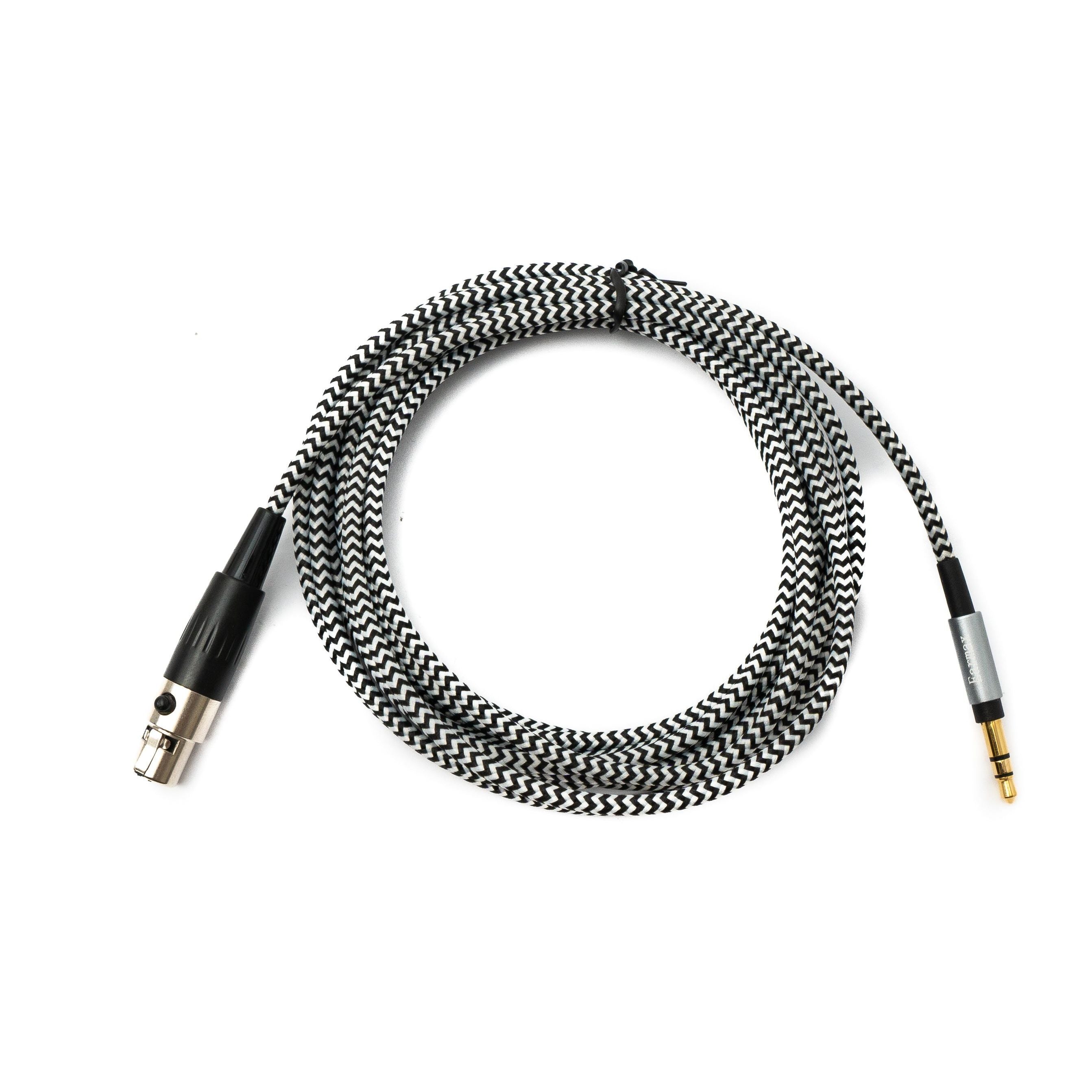 Systemhaus Zakaria Geflochtenes Audio Kabel 3 Meter Länge Klinke Dreieinhalb Millimeter Zu Mini XLR