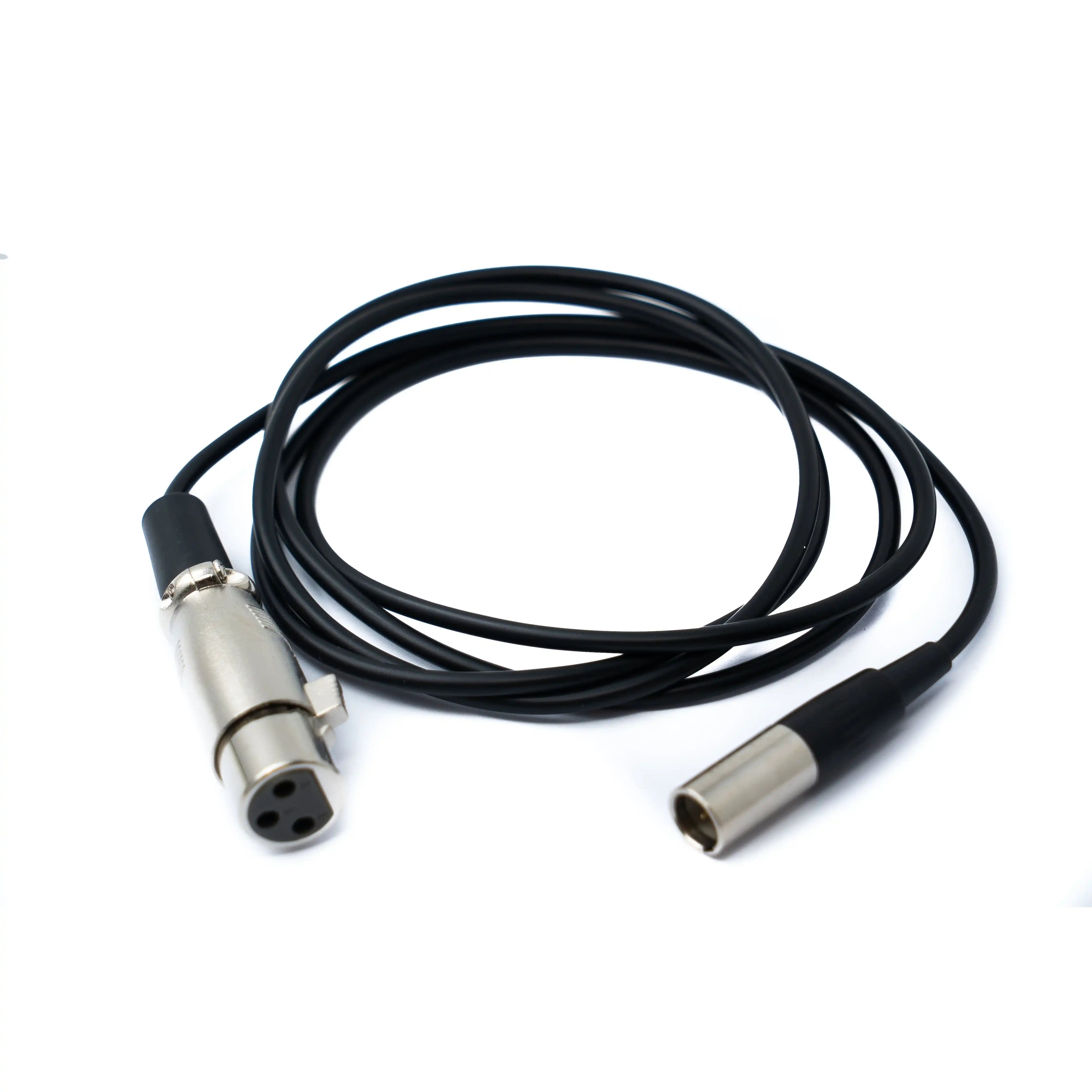 SYSTEM-S Audio Kabel 150cm Mini XLR 3 polig Stecker zu XLR 3 polig Buchse Schwarz