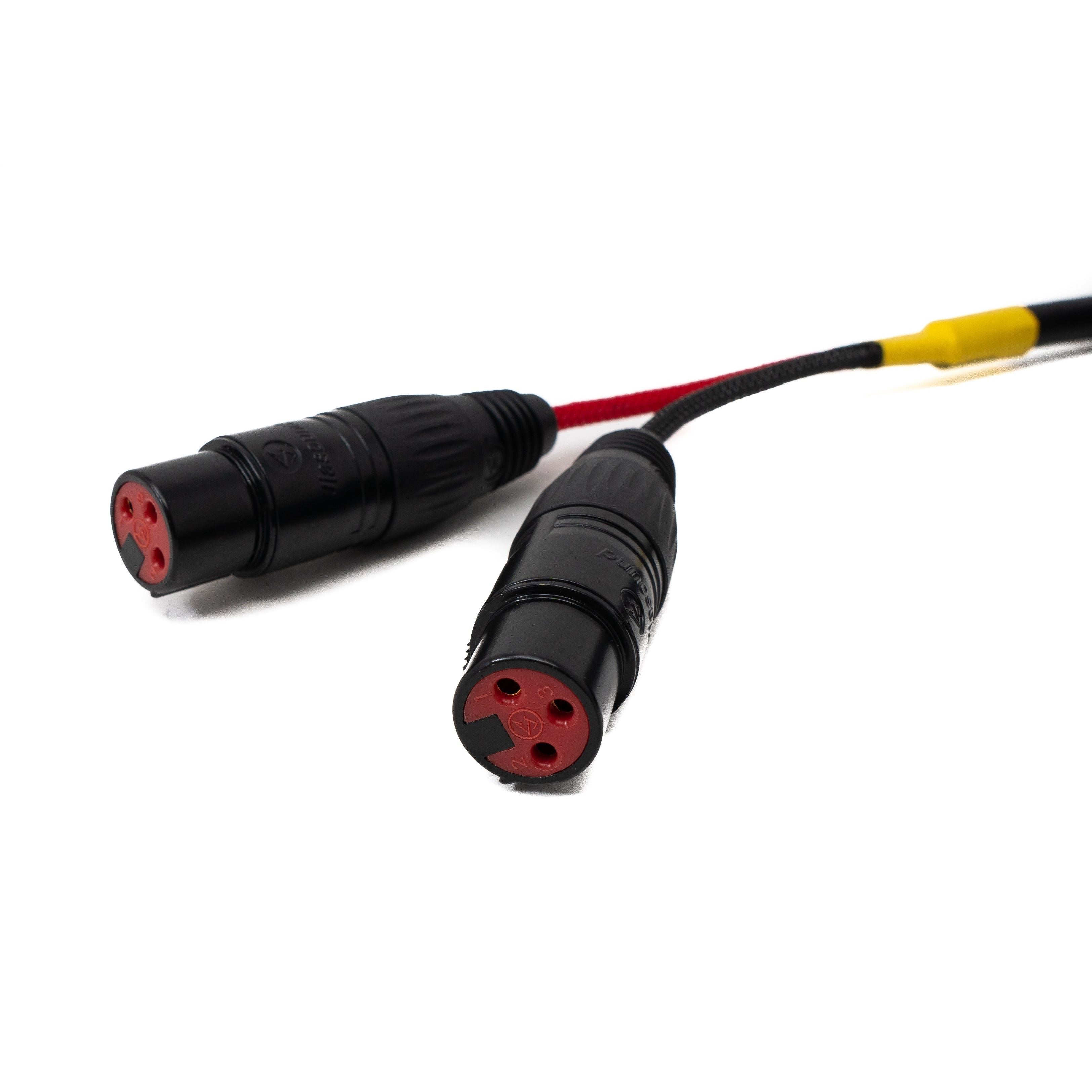 2x2 XLR Kabel 3-polig Schwarz 10 m Profi-Audio-Verbindung Zu 2 XLR-Stecker Zu 2 XLR-Buchsen