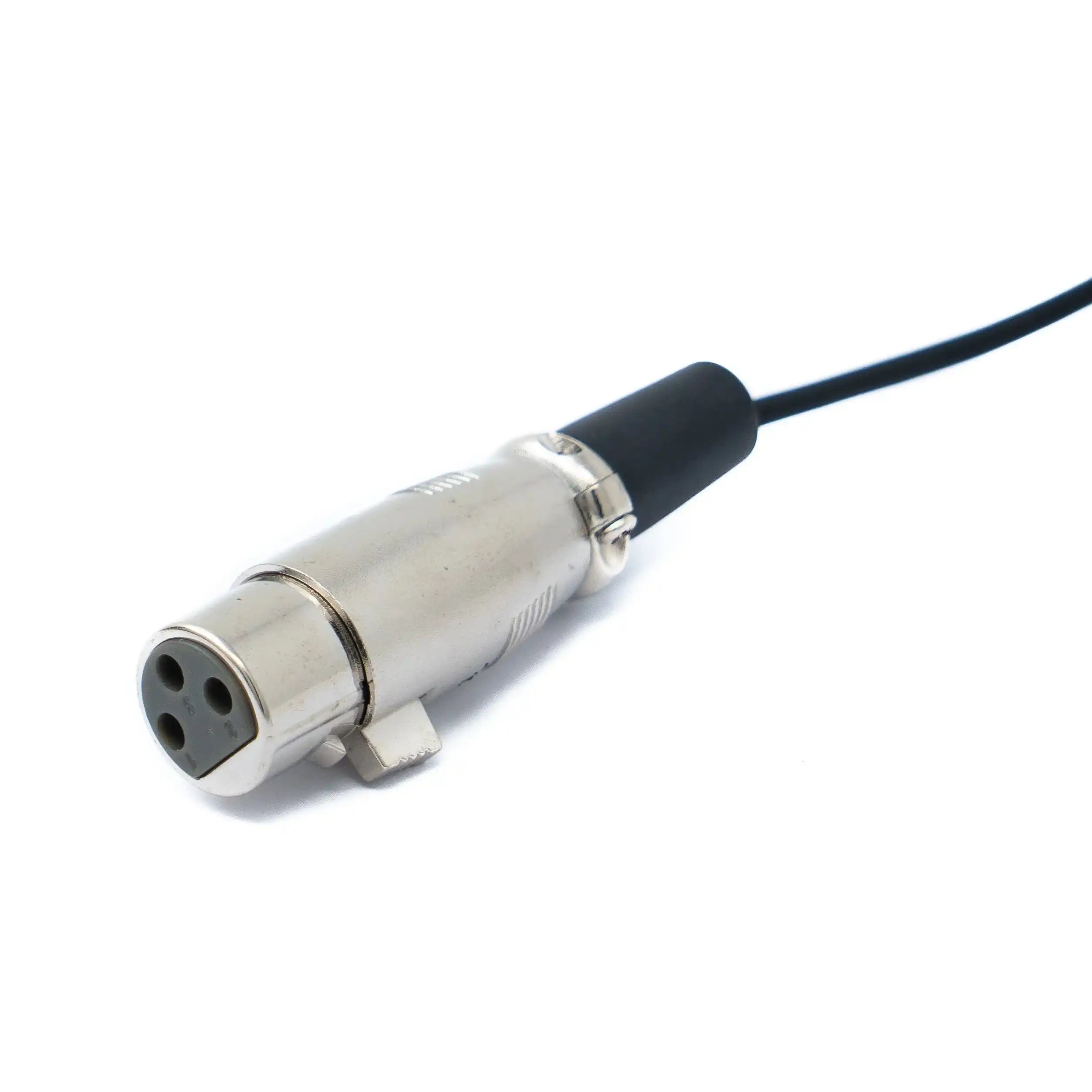 SYSTEM-S Audio Kabel 50 cm Mini XLR 3 polig Buchse zu XLR 3 polig Buchse Schwarz