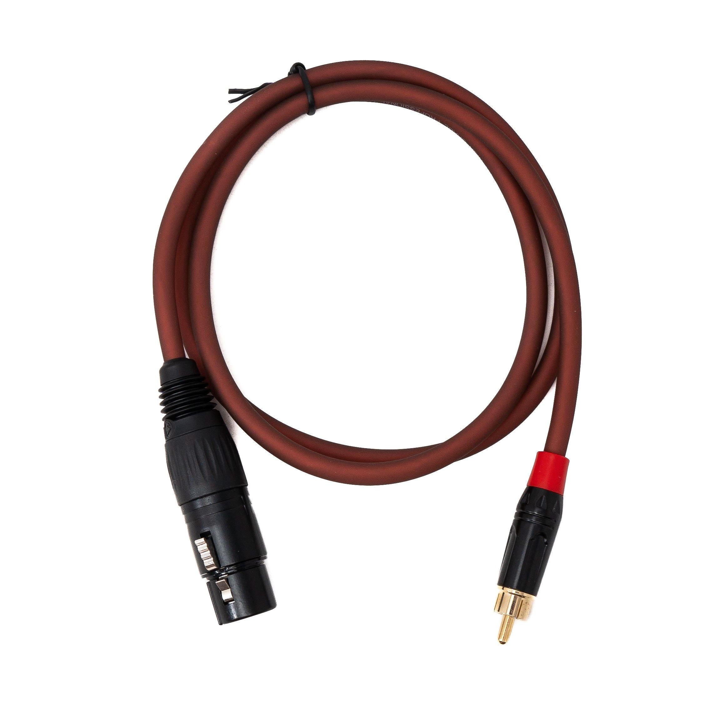 System S Cinch RCA Kabel Rot 100 Cm Von Stecker Broadcast Zu XLR 3Pol Buchse Audio Kabel