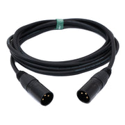 Audio Kabel XLR 3-Polig Stecker Zu Stecker Schwarz 3 m Profi Kabel Hochwertig Länge 3 Meter
