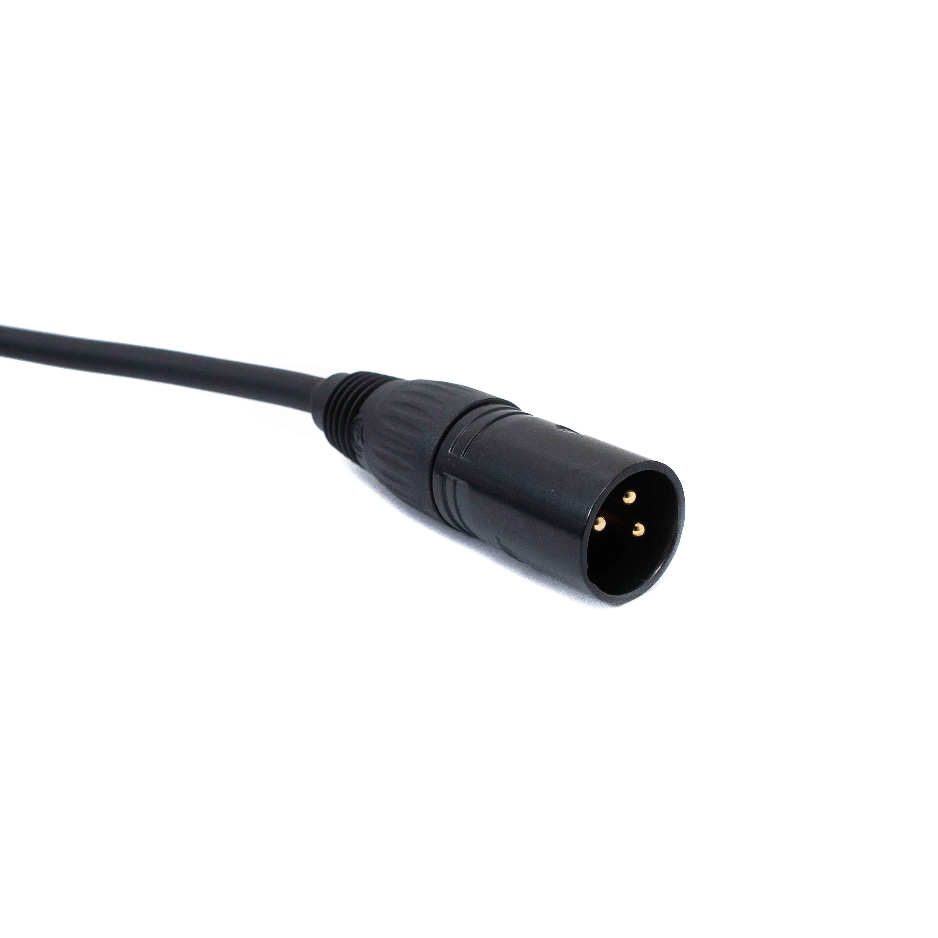 Audio Kabel XLR 3-Polig Stecker Zu Stecker Schwarz 3 m Profi Kabel Hochwertig Länge 3 Meter