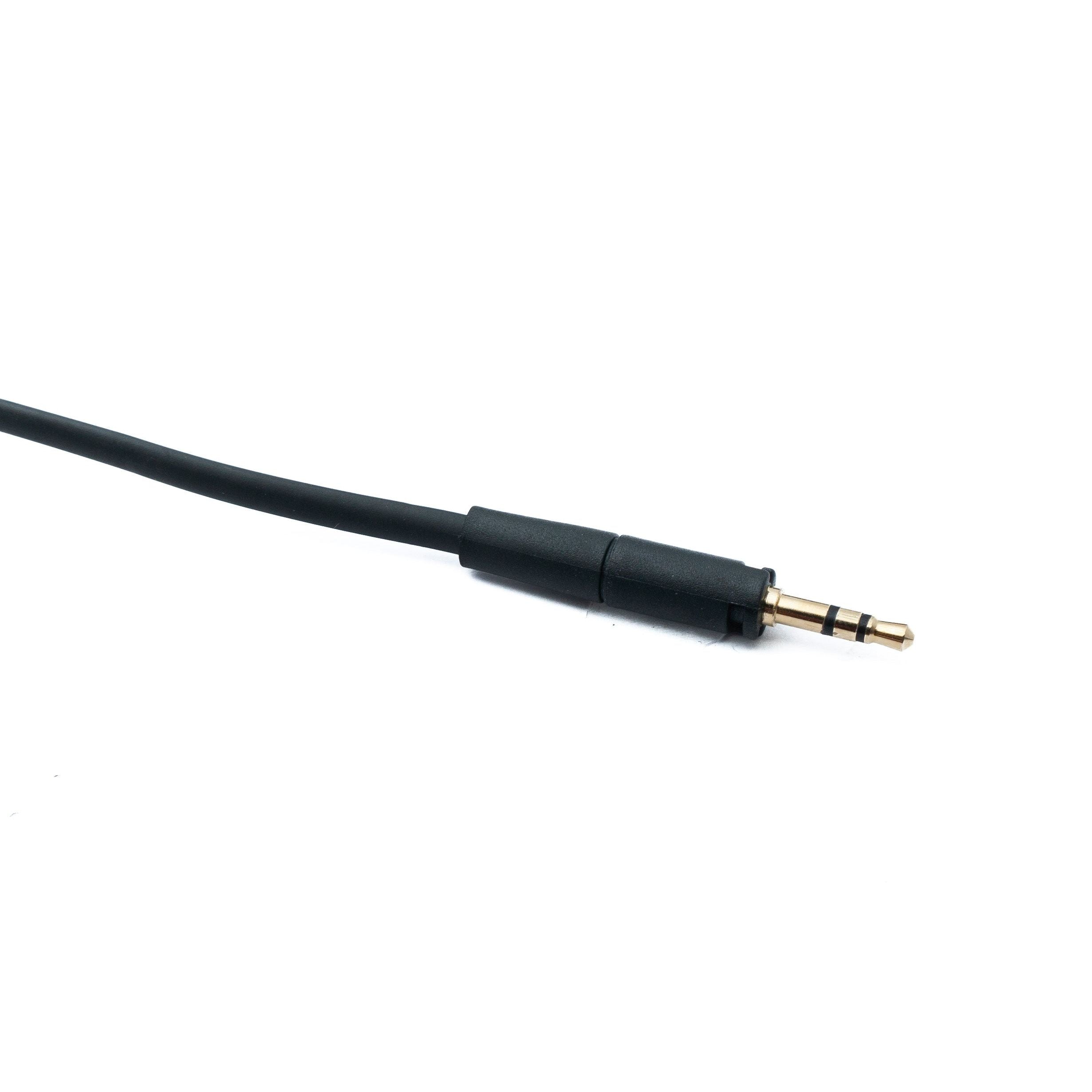 SYSTEM-S Audio Klinke Kabel 150 Zentimeter 3,5 Millimeter TRRS Zu TRS Winkel AUX Schwarz