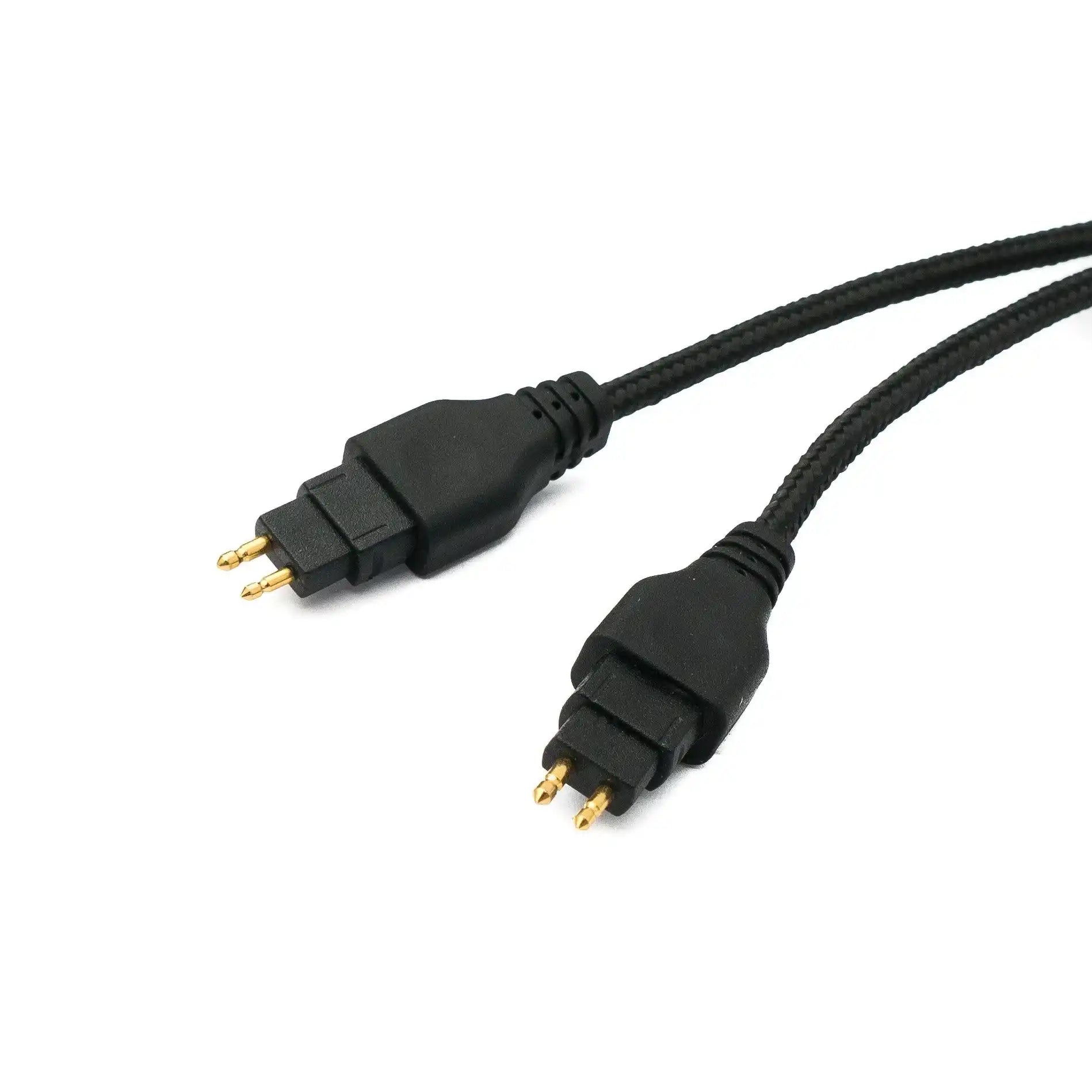 SYSTEM-S Audio Ersatz Kabel 2 m AUX Klinke geflochten für Sennheiser Kopfhörer HD650 HD600 HD580 HD660S HD6XX