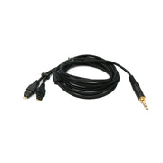 SYSTEM-S Audio Ersatz Kabel 2 m AUX Klinke geflochten für Sennheiser Kopfhörer HD650 HD600 HD580 HD660S HD6XX