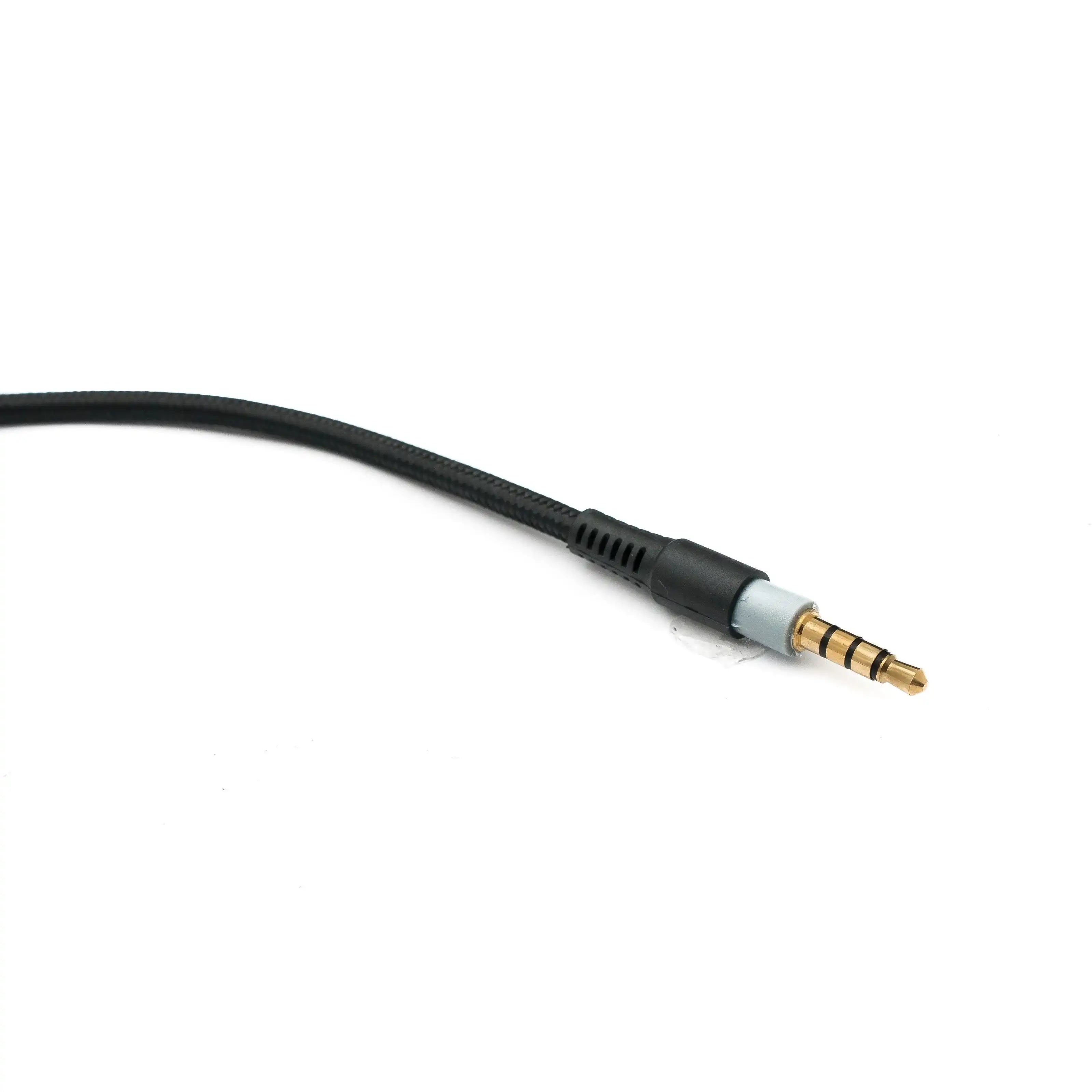 Ersatz Audio Kabel 150 cm Geflochten Schwarz 3,5 mm Klinke Kompatibel HyperX Cloud Mix Alpha