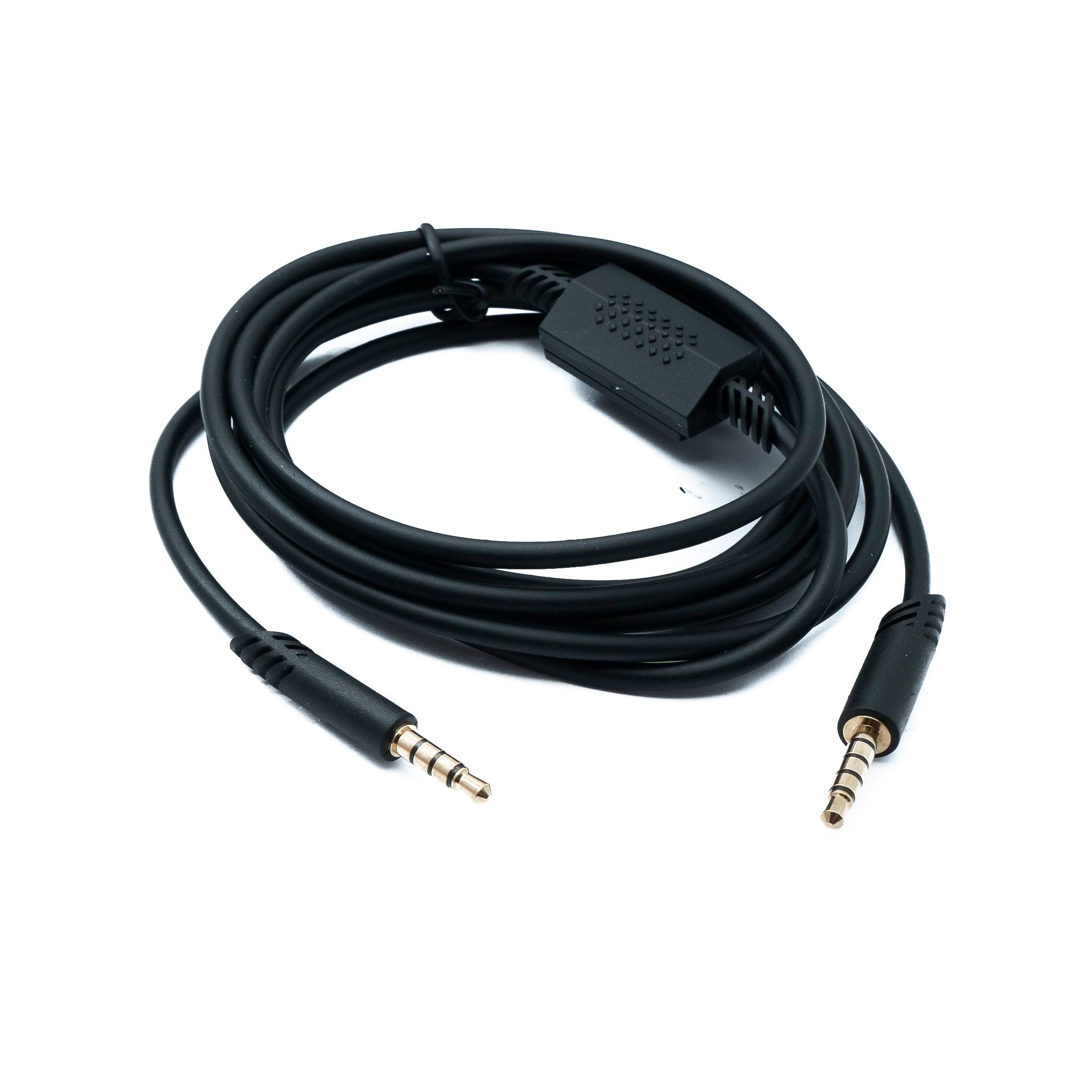 Ersatzkabel 3,5 mm Klinke TRRS Zu TRS Schwarz Für Logitech G Astro Headsets 2 m Kabel