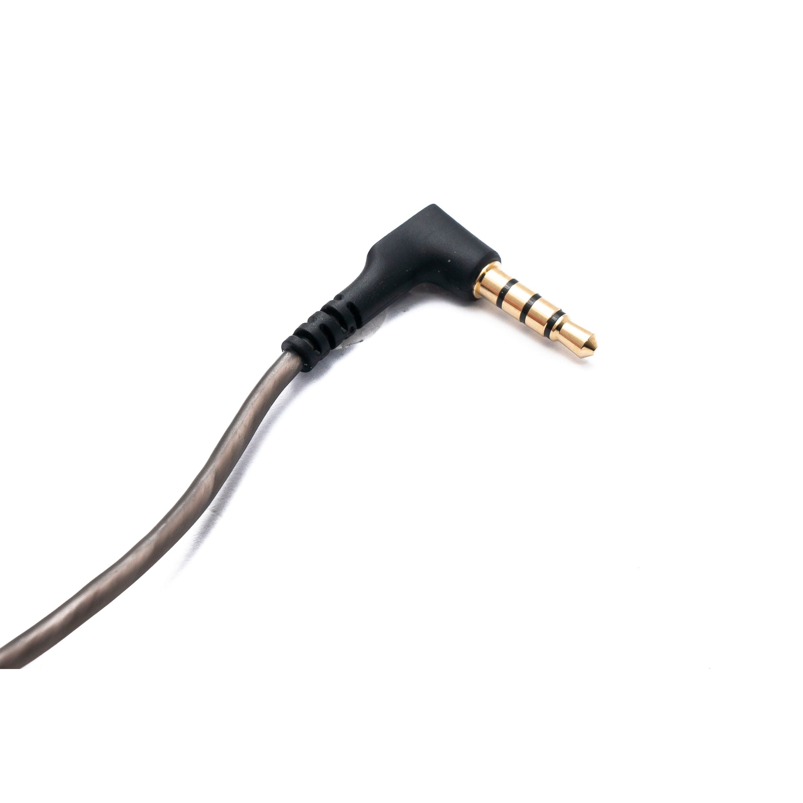 System-S Audio Ersatzkabel 120 cm Mit Integriertem Mikrofon TRRS 3,5 mm Für Sennheiser Kopfhörer