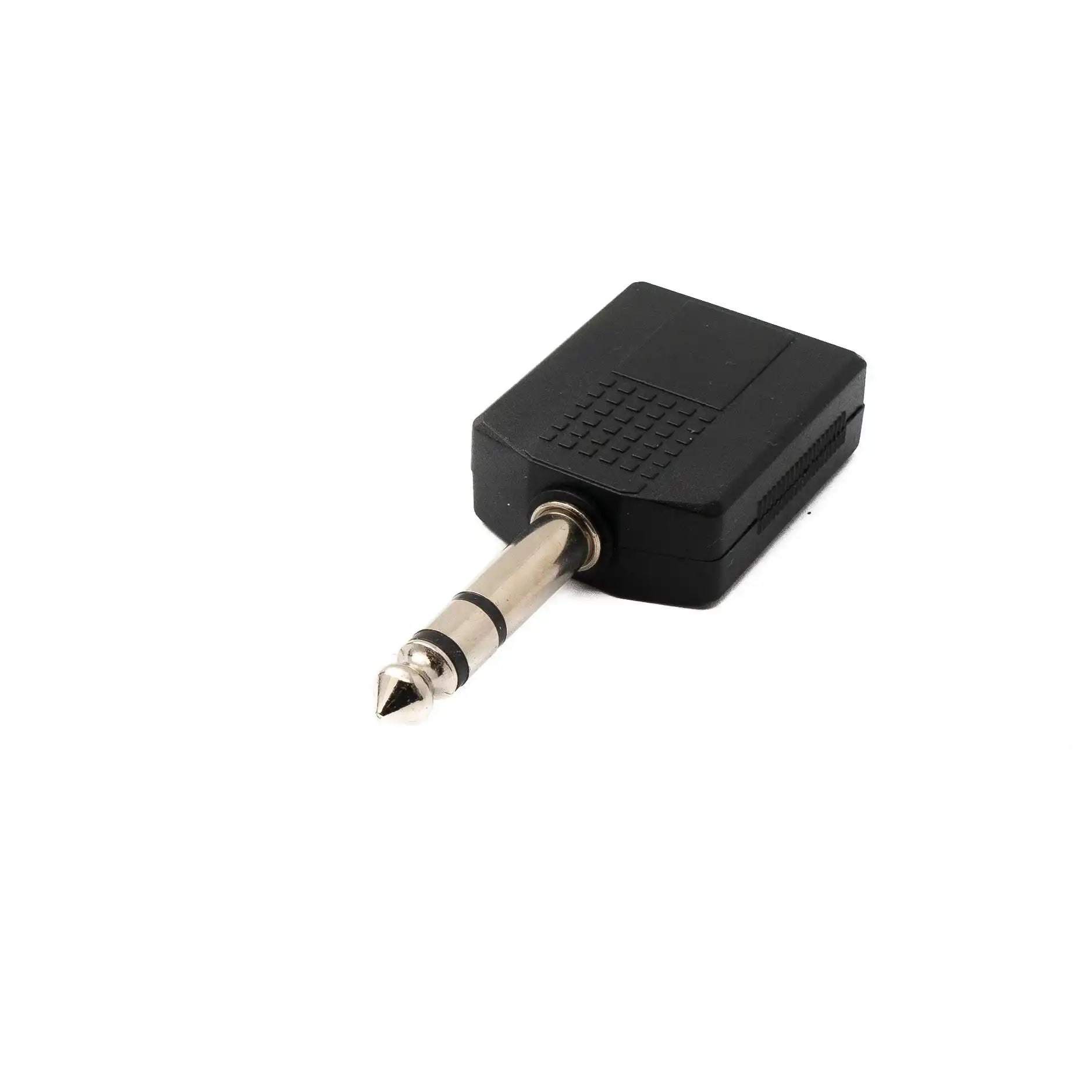 SYSTEM-S Y Audio Adapter Stereo TRS 6.35 mm Klinke Stecker zu 2x Buchse 1/4" Splitter Kabel