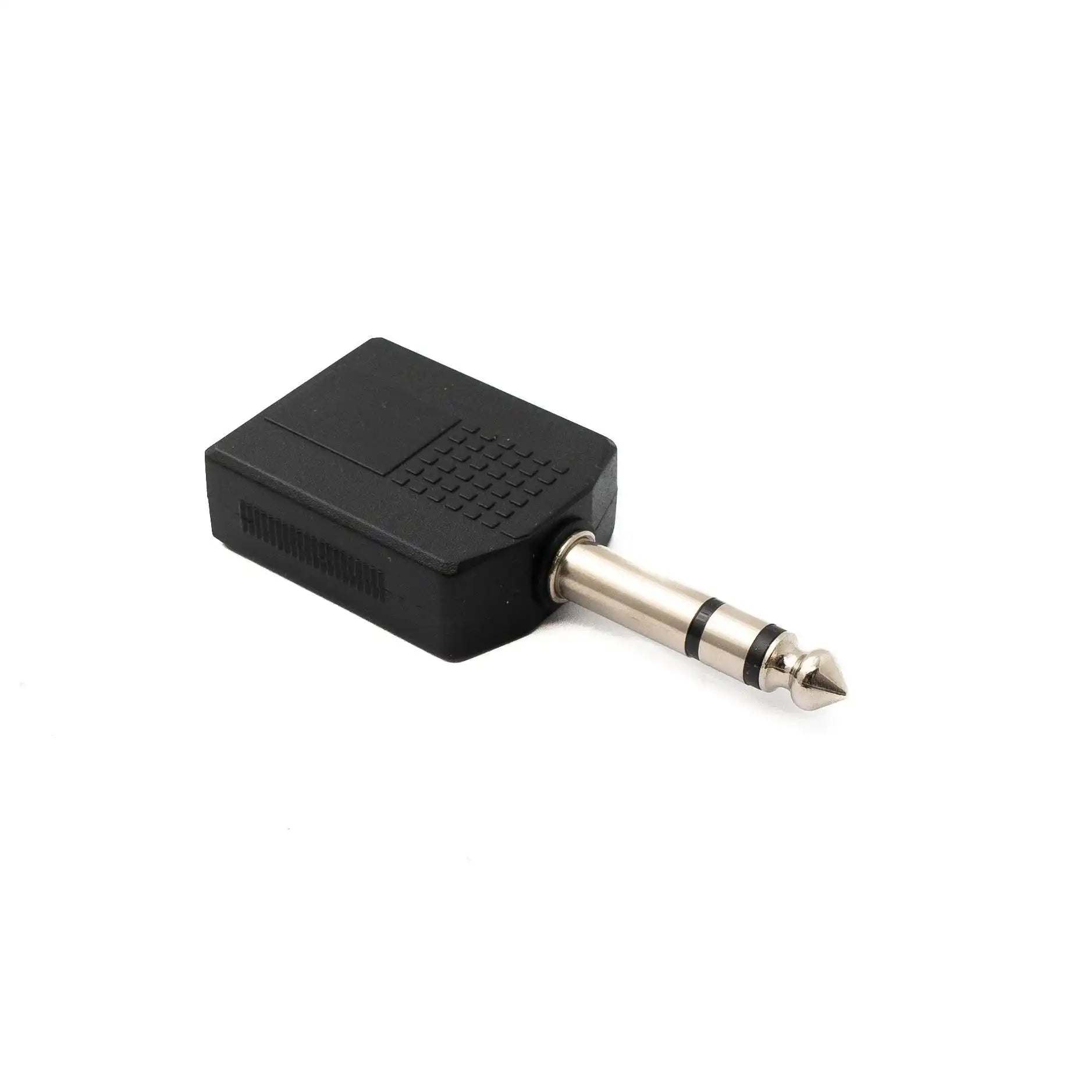 SYSTEM-S Y Audio Adapter Stereo TRS 6.35 mm Klinke Stecker zu 2x Buchse 1/4" Splitter Kabel