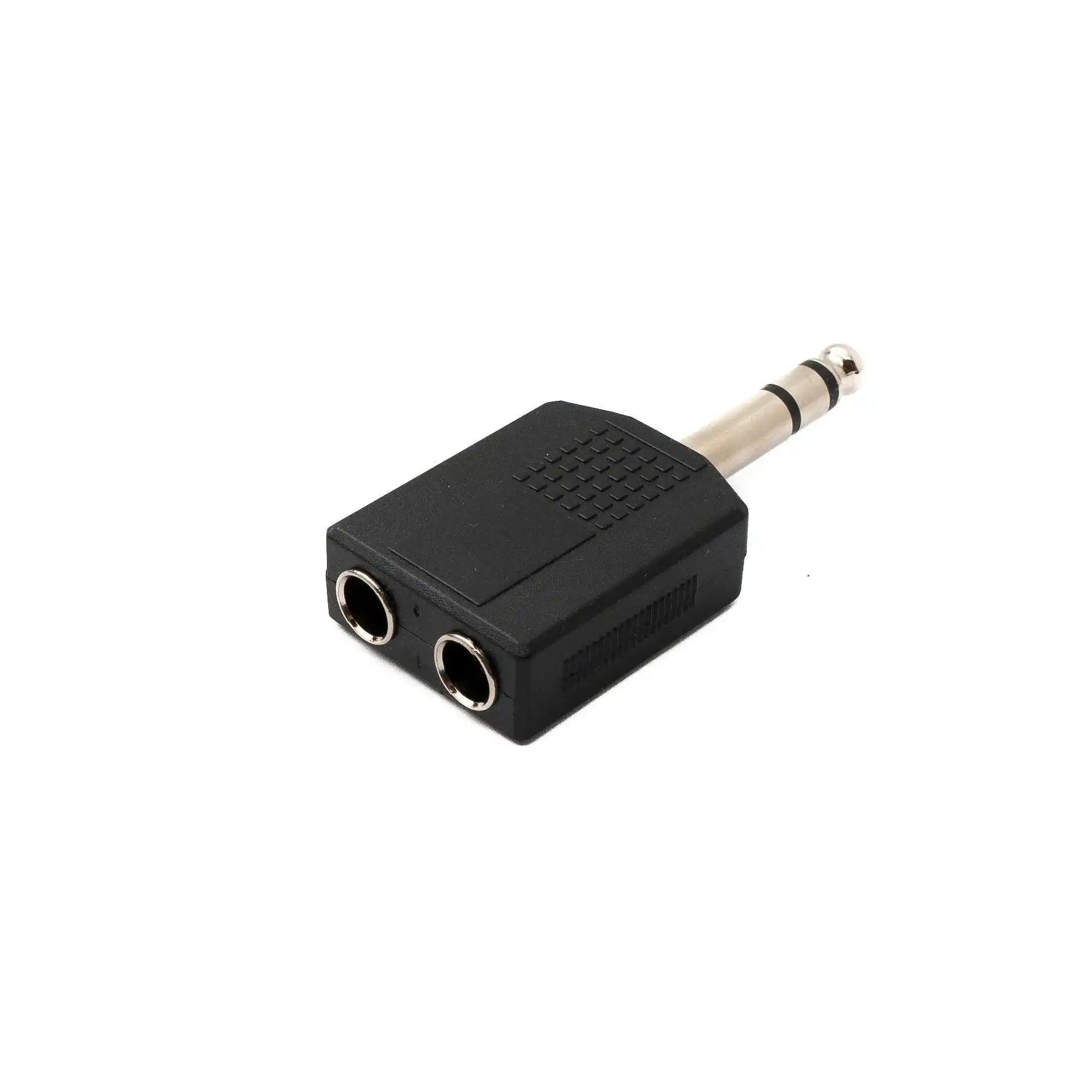SYSTEM-S Y Audio Adapter Stereo TRS 6.35 mm Klinke Stecker zu 2x Buchse 1/4" Splitter Kabel