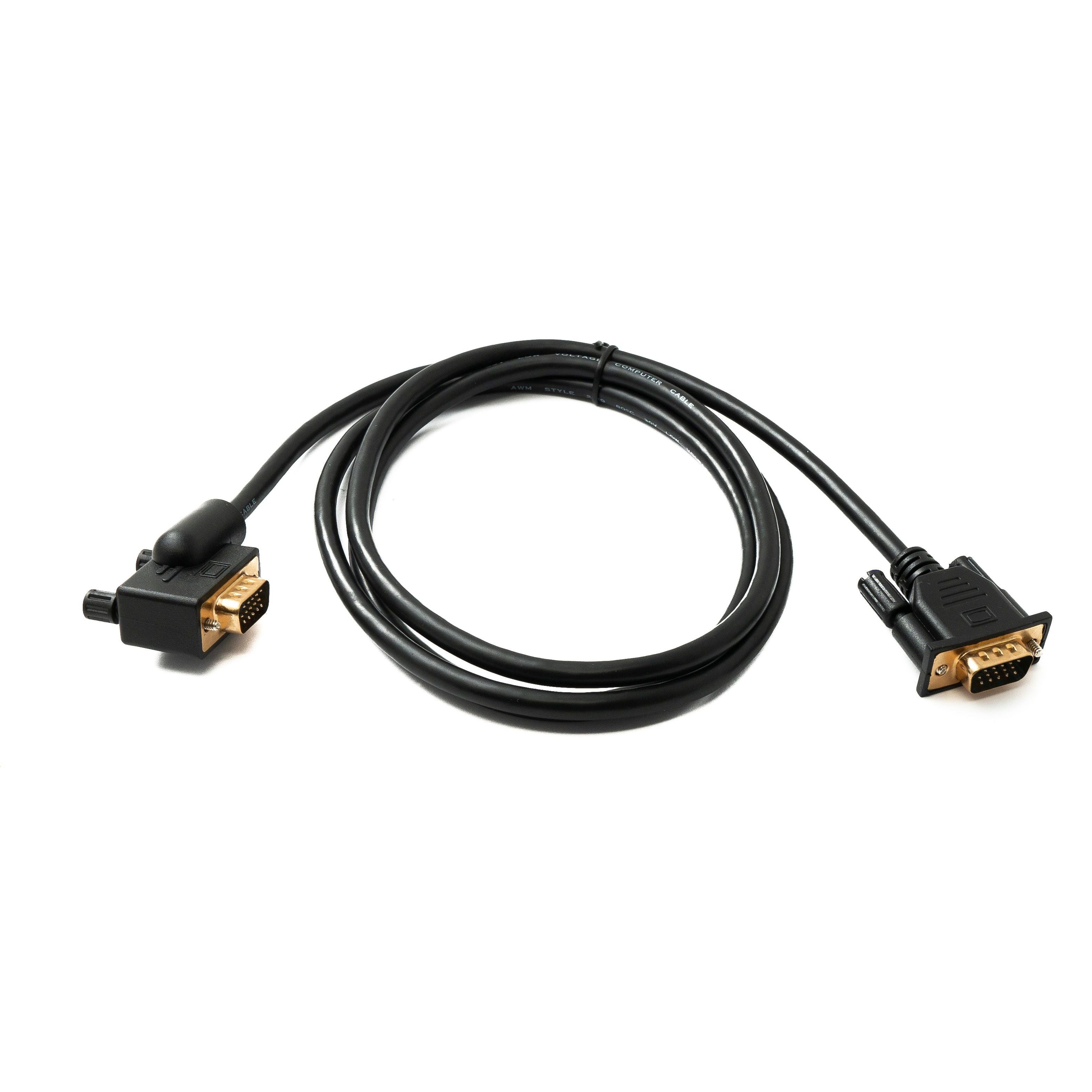 D-Sub15 Kabel DB15 150 CM Linksgewinkel Stecker Zu Stecker VGA HD Signal Verbindung Für Monitor PC