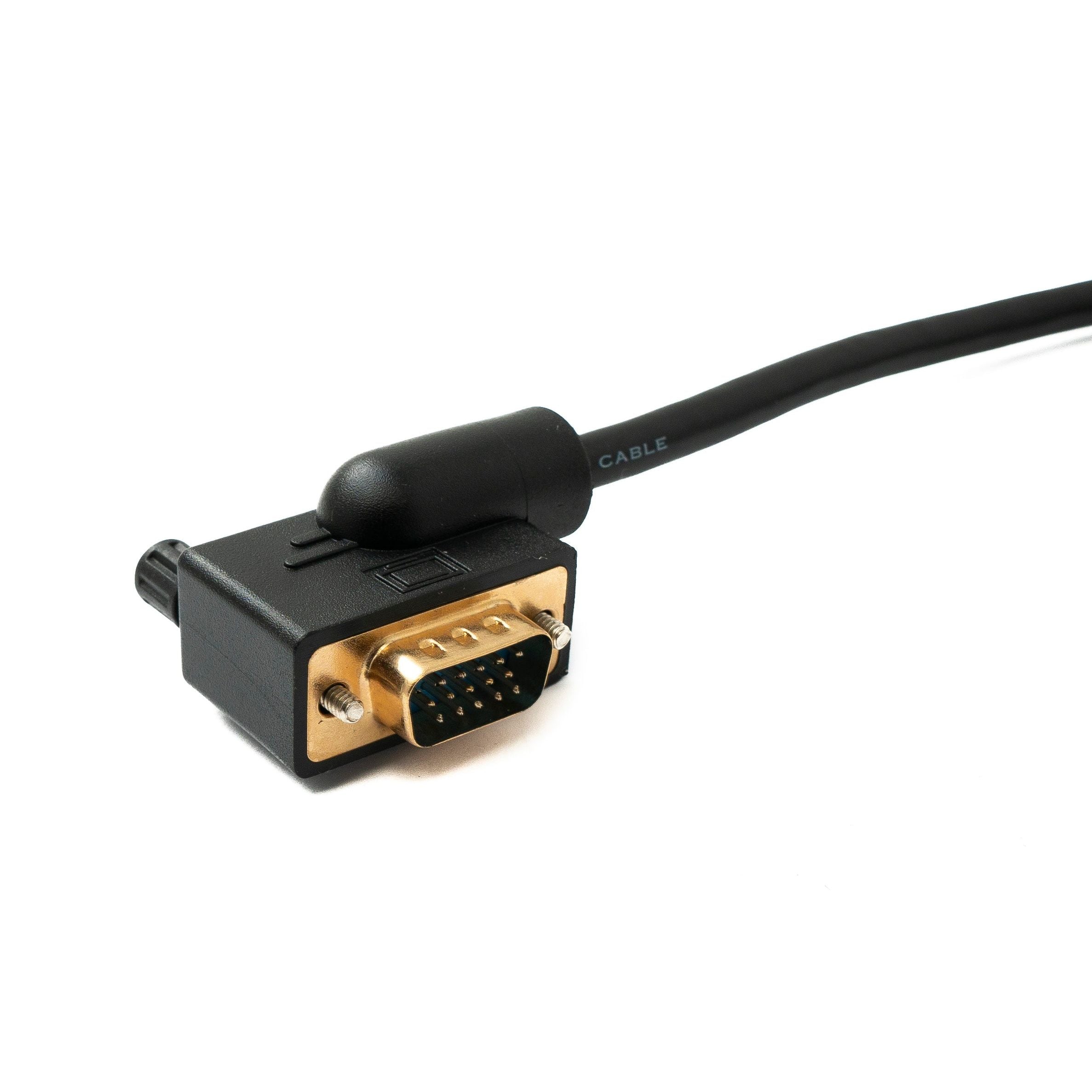 D-Sub15 Kabel DB15 150 CM Linksgewinkel Stecker Zu Stecker VGA HD Signal Verbindung Für Monitor PC