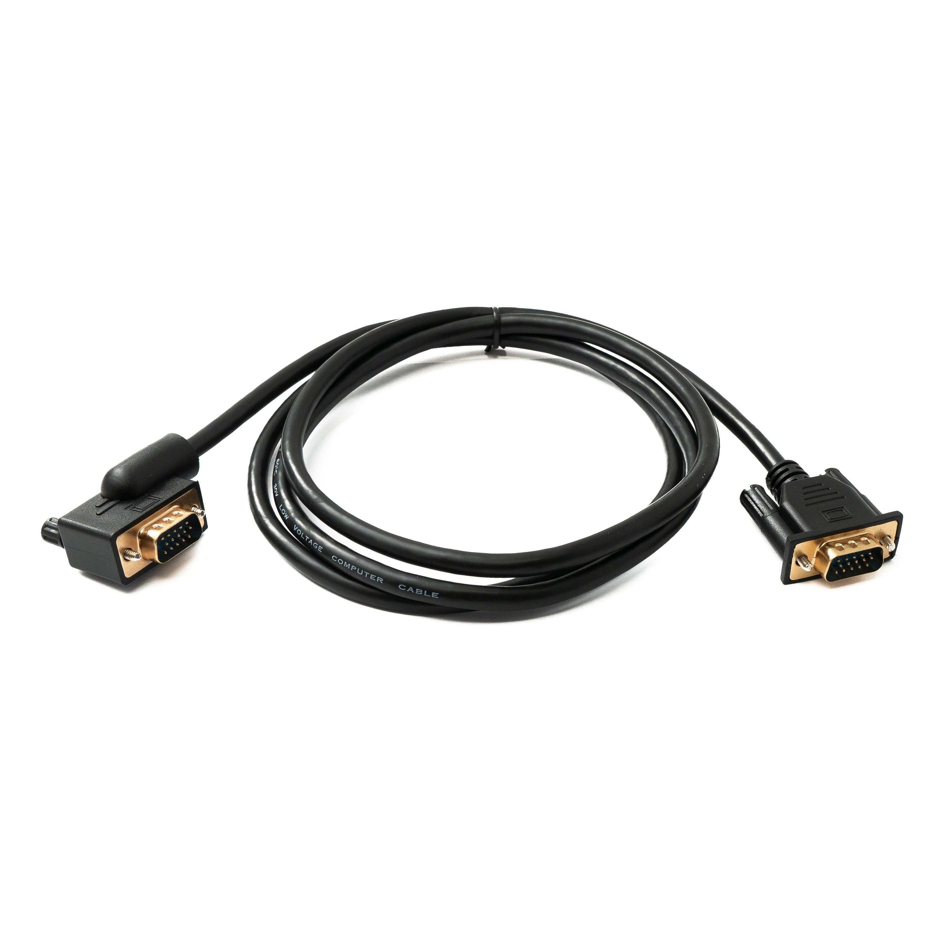 D Sub 15 Kabel 150 cm Rechts Winkelstecker Für HD VGA Signale Stecker Zu Stecker Mit Schraubanschlüssen