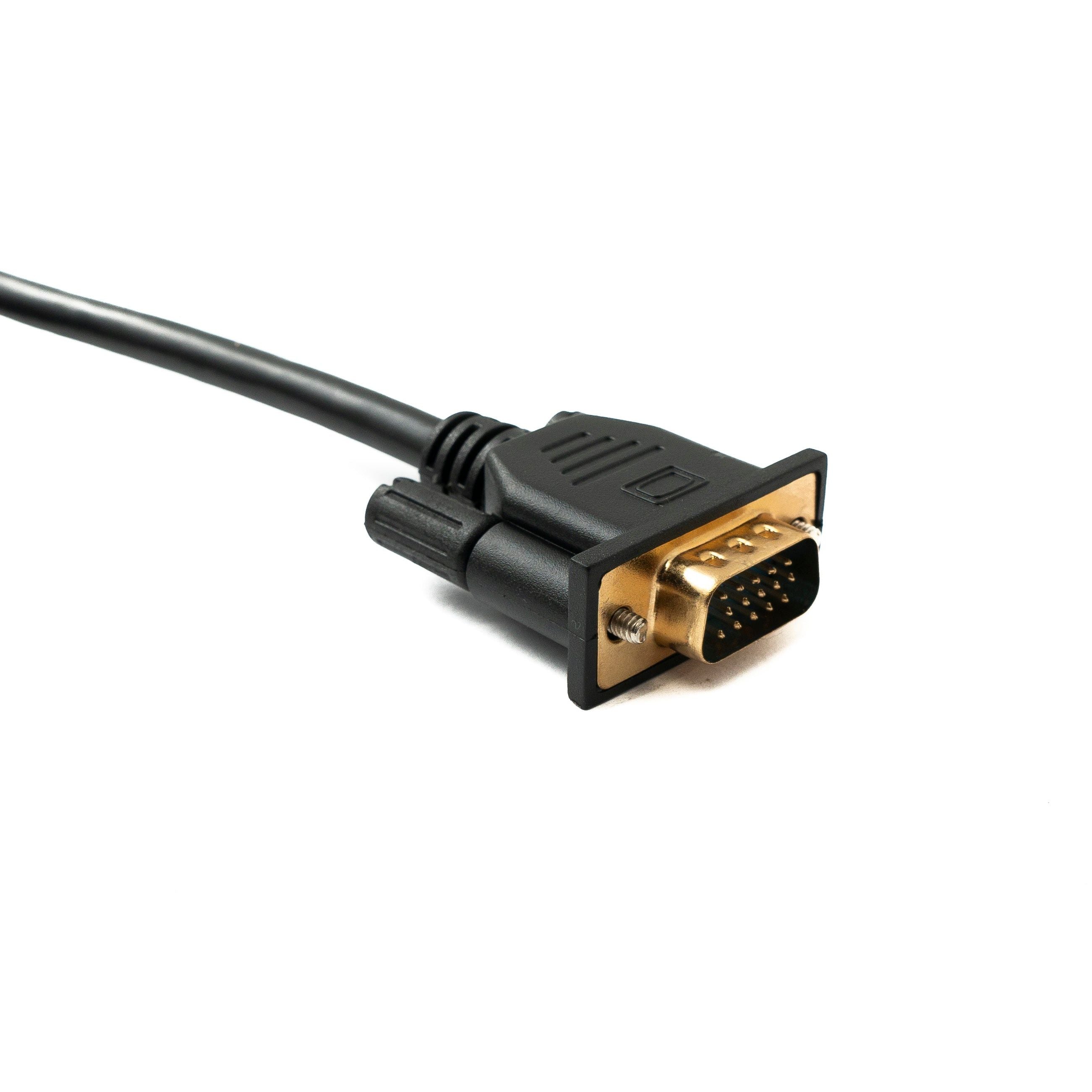 D Sub15 VGA Kabel 150 Zentimeter Stecker Zu Stecker Mit Anschraubbaren Anschlüssen Gerade Bauweise
