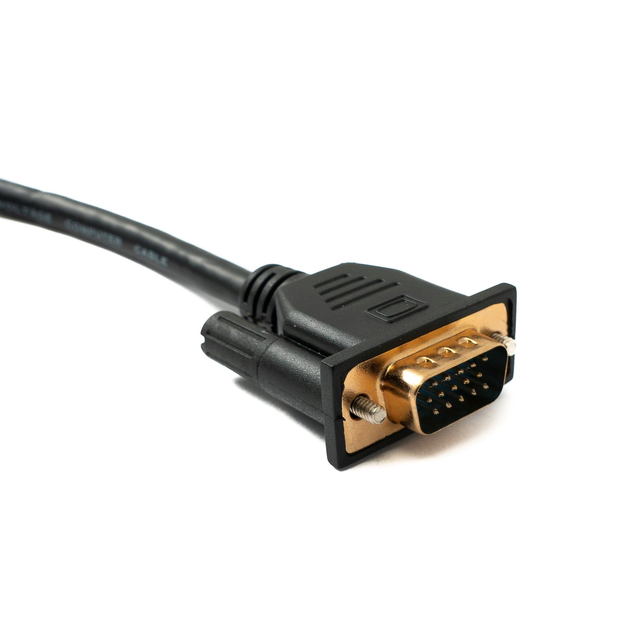 D Sub15 Kabel 50 CM VGA HD Signal DB15 Stecker Zu Stecker Schraubbar Gerade Bauweise