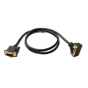 D Sub15 VGA Kabel 100 Cm Hochwertiges Stecker Zu Stecker DB15 Up Angled Winkelkabel