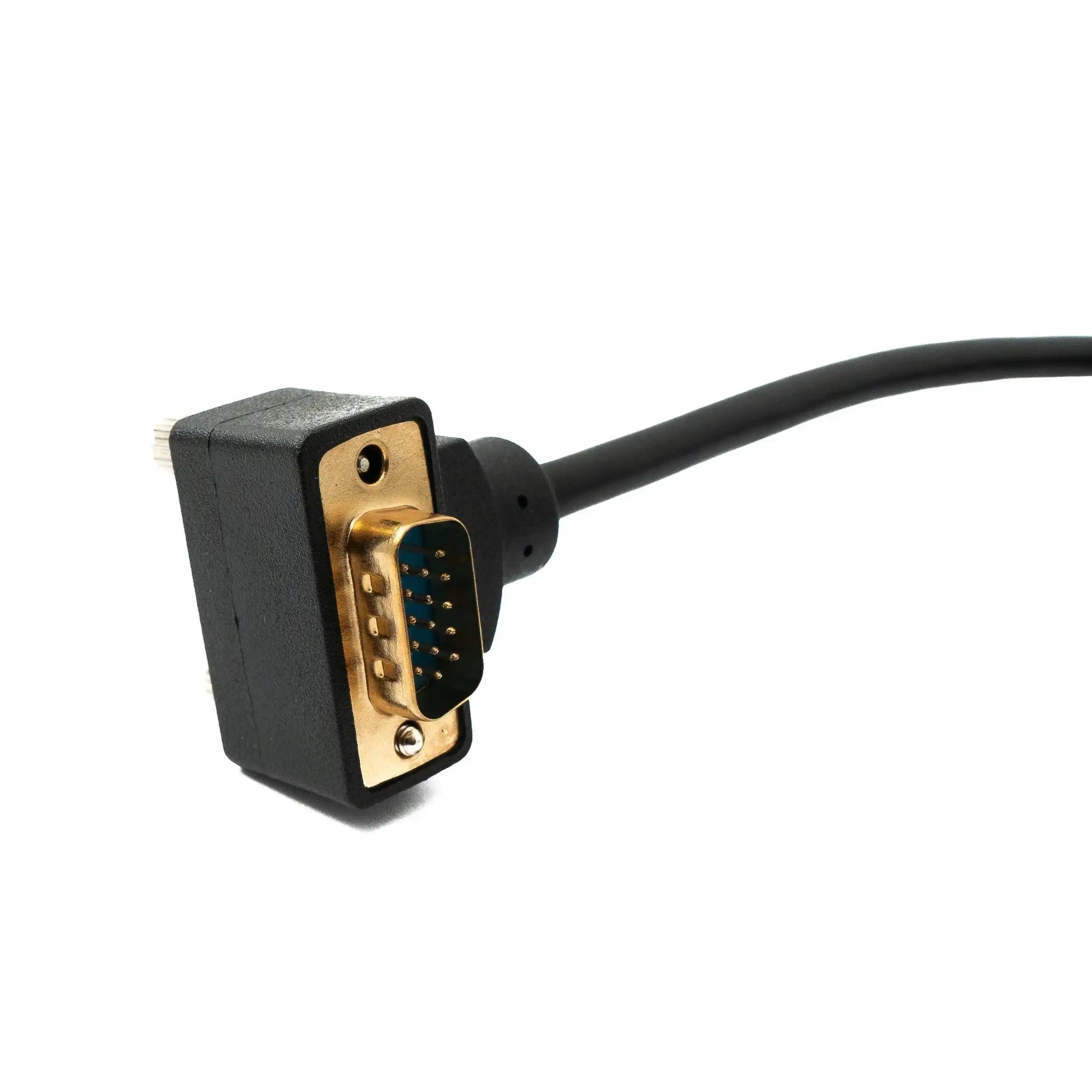 D Sub15 VGA Kabel 150 cm Winkelstecker Zu DB15 Buchse HD Video Anschlusskabel Universell Kompatibel