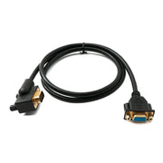 SYSTEM-S D Sub15 Kabel 100 cm HD VGA 15 Pin Stecker zu Buchse DB15 Winkel Right Angled